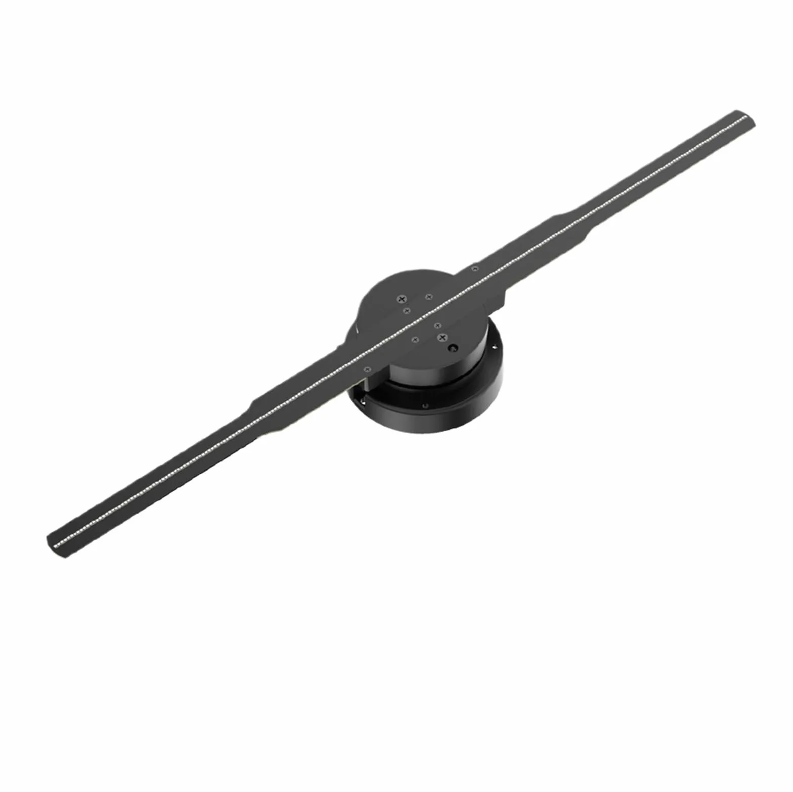 Abanico holográfico 3D 3D Ologramma Proiettore Fan WiFi Display Pubblicità Aziendale Logo Luce Lampada Olografica Proiettori La Sostituibile para señales de Tiendas de Empresa, Bares(42cm Standard)