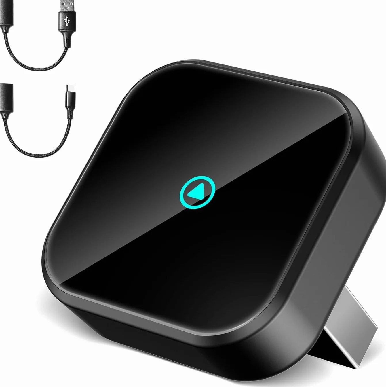 T3 Mini Adaptador CarPlay Inalámbrico para iPhone, Convierte CarPlay con Cable en Inalámbrico, Plug & Play con Type-C/USB, Compatible con Coches Desde 2016, Adecuado para iPhone con iOS 10+