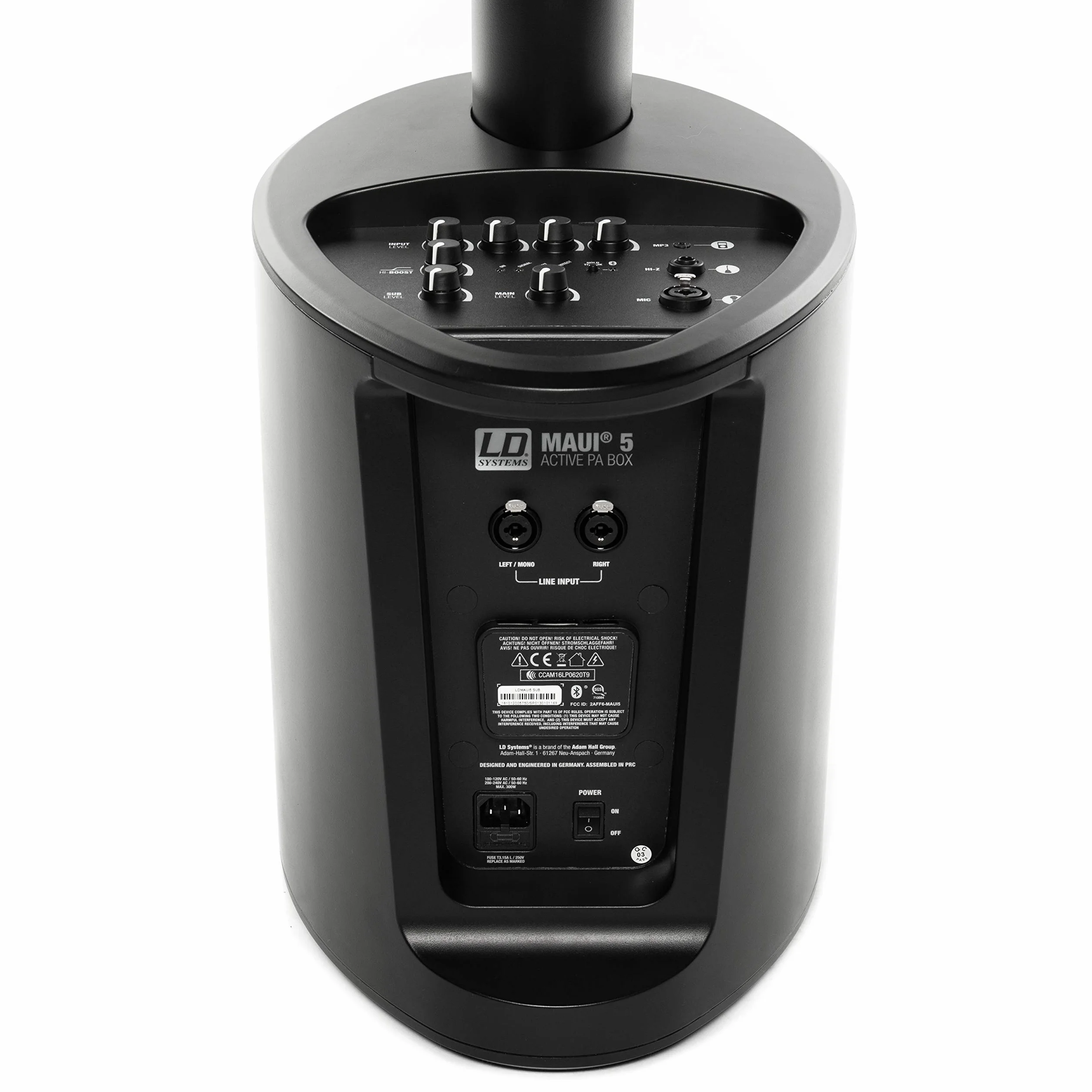 LD Systems MAUI 5 - Sistema ultracompacto de PA de columna con mezclador y Bluetooth