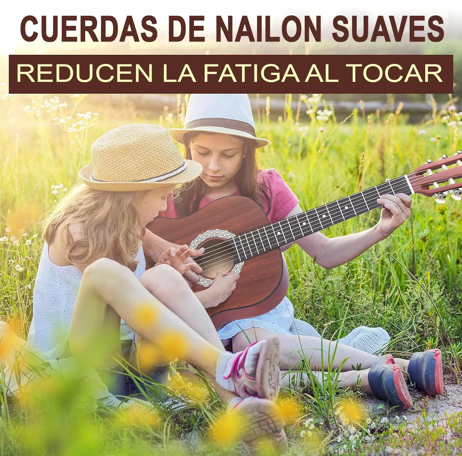 Pyle Kit de Guitarra acustica, 3/4 Tamaño Juvenil, 36”, para Principiantes, Niños, Adultos, Accesorios incluidos