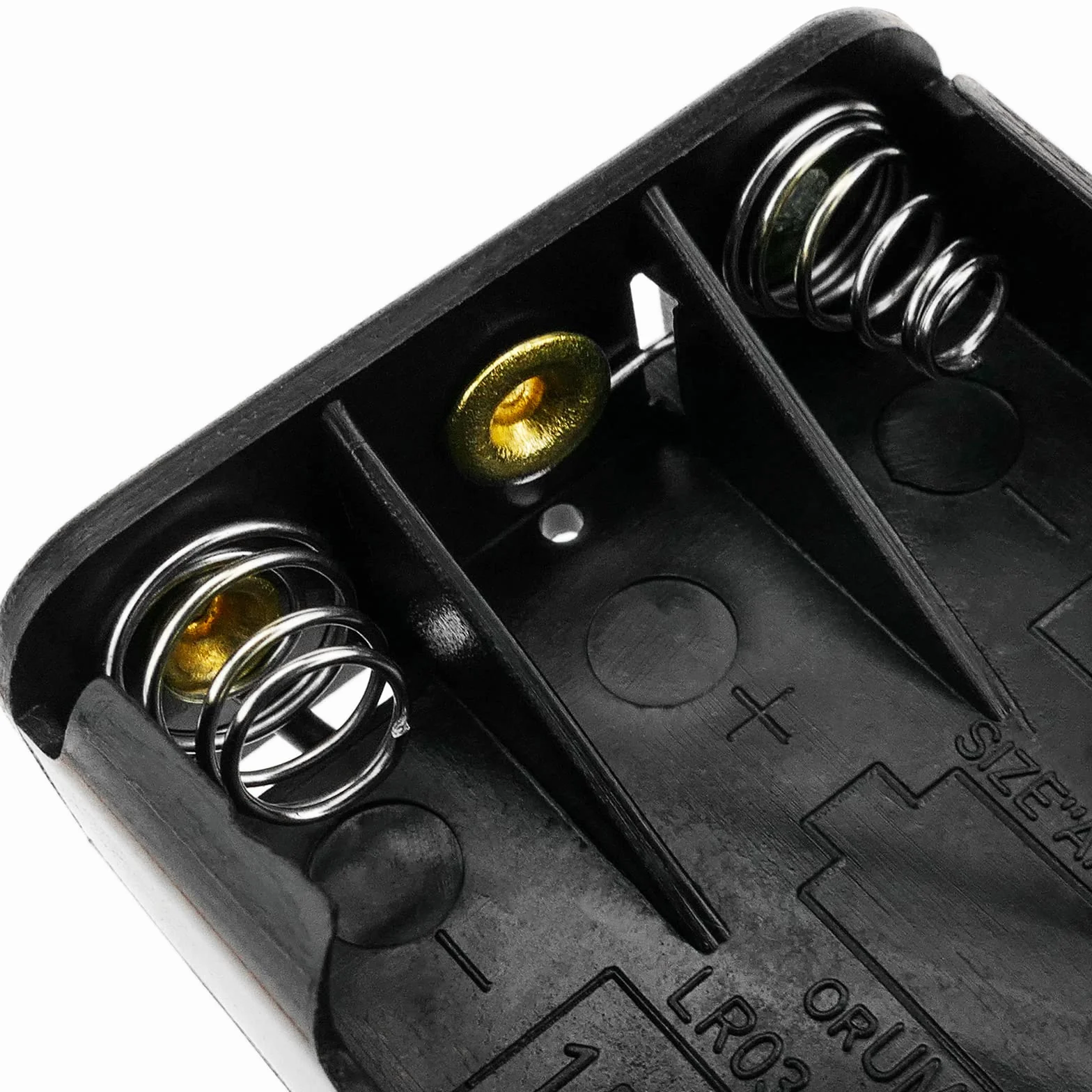 BeMatik - Portapilas Plano para 3 Pilas AAA LR03 de 1.5V