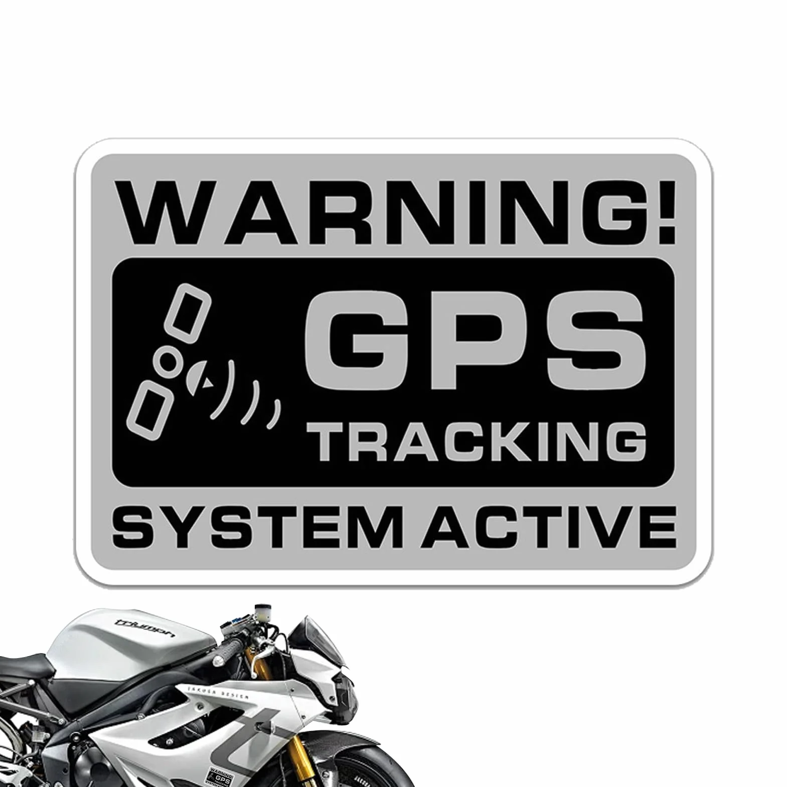 Etiquetas de Seguimiento GPS para Coche, 10 Unidades de Pegatinas de señal para vehículos de Dos Ruedas, protección antirrobo, Etiqueta autoadhesiva de Aviso de localización