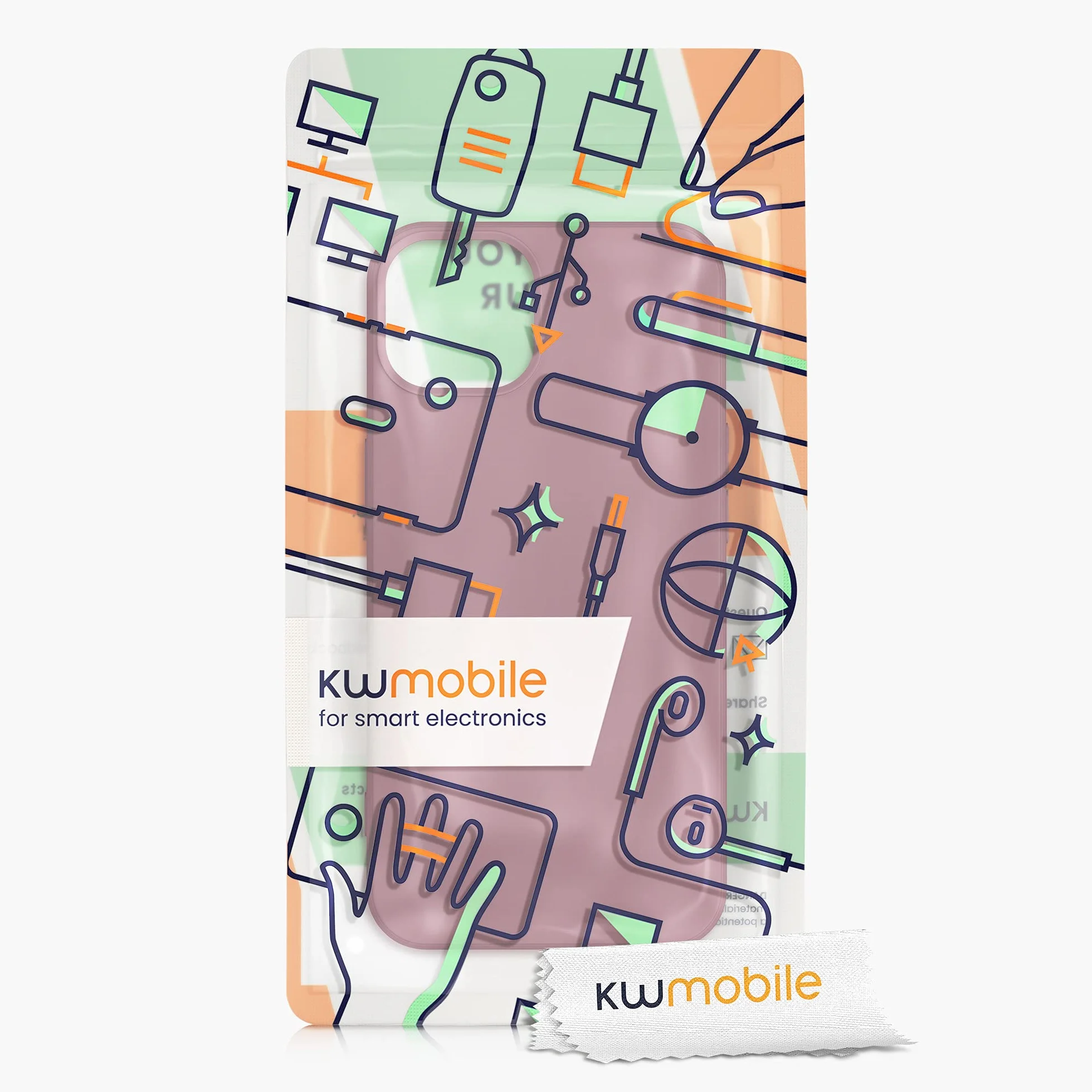 kwmobile Funda de Silicona para Apple iPhone 13, Protector Antigolpes Suave, Rosa Oscuro