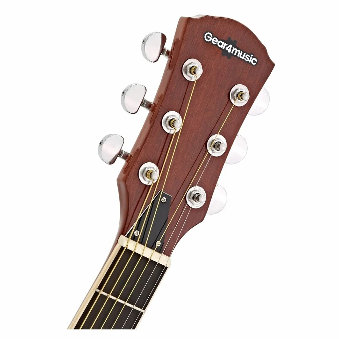 Guitarra Resonadora de Cuello Redondo, Sunburst Cuerpo de madera de Gear4music