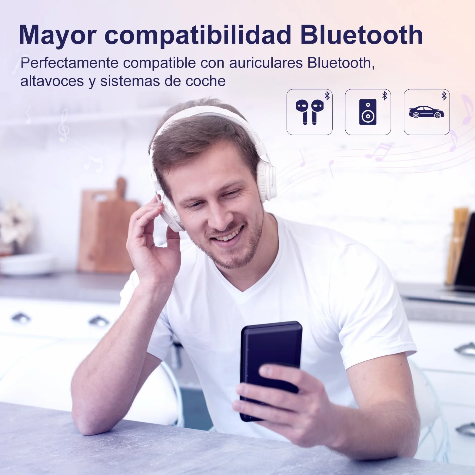 Reproductor MP3 80GB WiFi Bluetooth Pantalla Táctil IPS 4 Pulgadas Android Spotify Audible Amazon Music Deezer