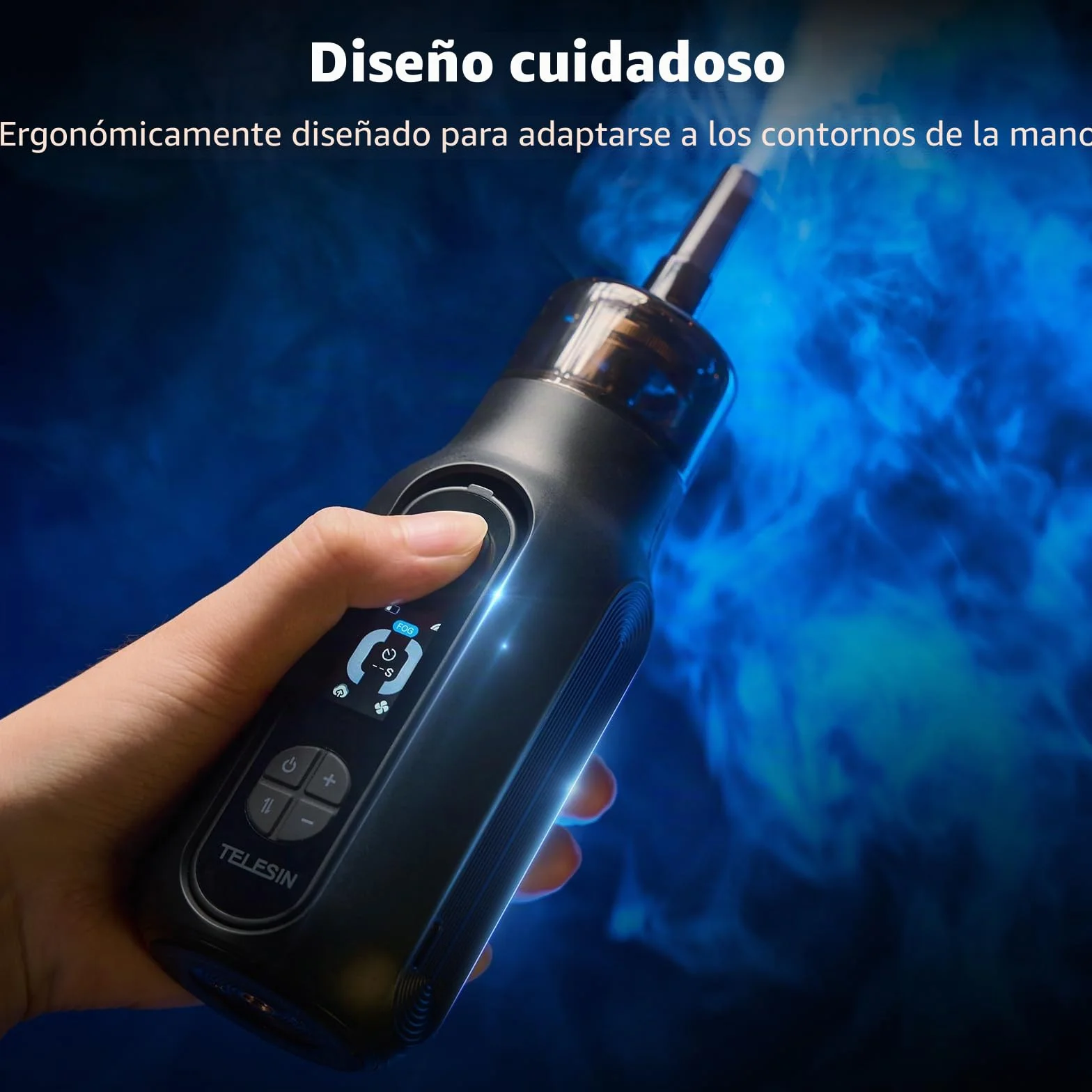 TELESIN° C40 Máquina de Humo Portátil, Máquina de Humo Pequeña de 40W, Mini Máquina de Humo con Control Remoto para Fotografía, Eventos al Aire Libre, Fiestas, Efectos de Escenario, Halloween, Bodas