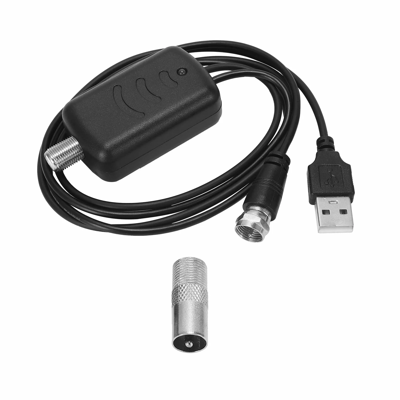 Amplificador de Antena HDTV Impulsor de senal Antena de TV HDTV con Kits de Fuente de alimentacion USB