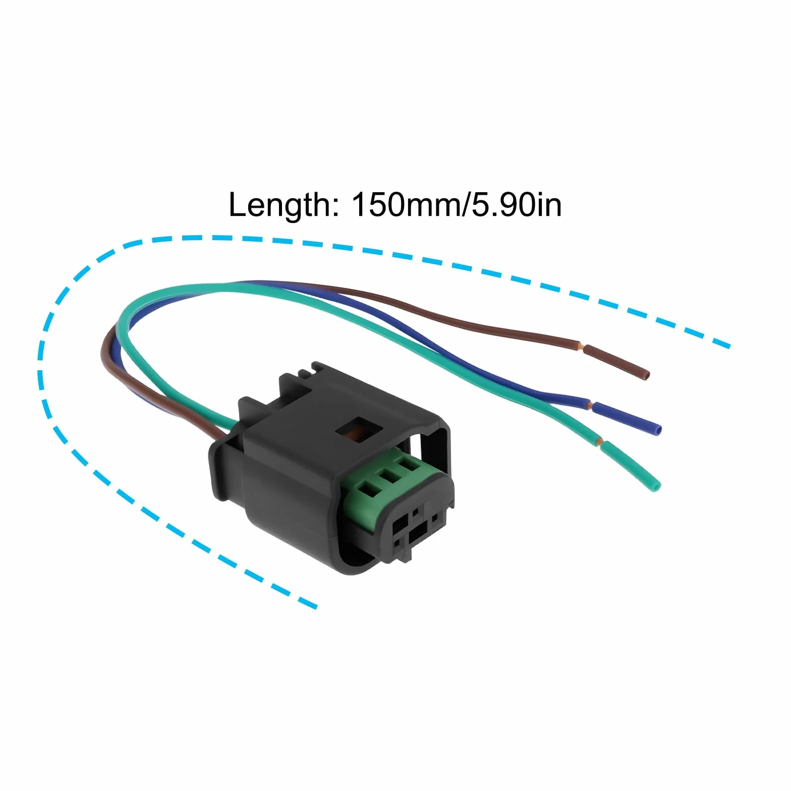 2X Conectores de Cable para Sensor de Aparcamiento PDC 968402-1C Compatible con Peugeot Y Compatible con Citroën (2002-2018 3 Pines)