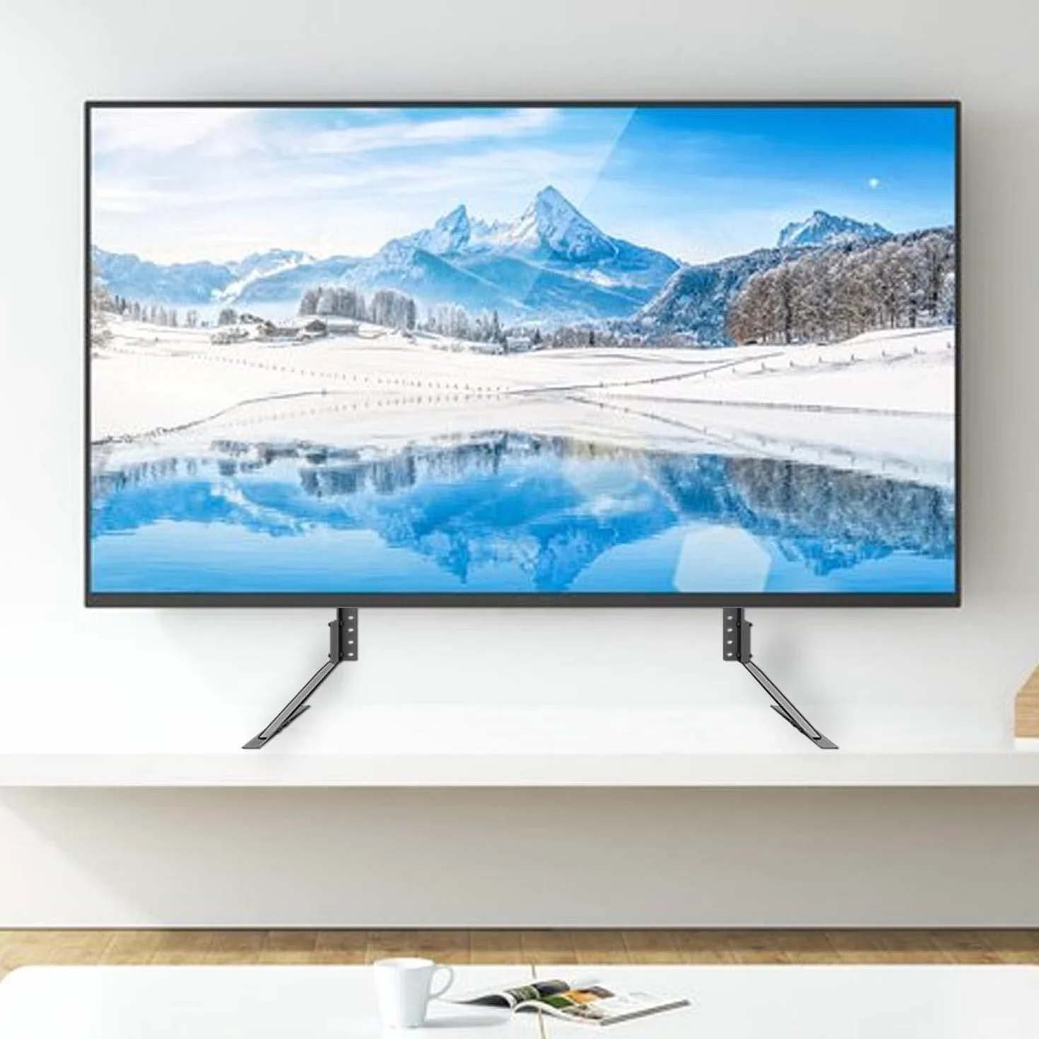 Suptek Soporte de Pie para TV 22-65" Universal Altura Ajustable 50kg VESA 800x400mm LED LCD Curvas