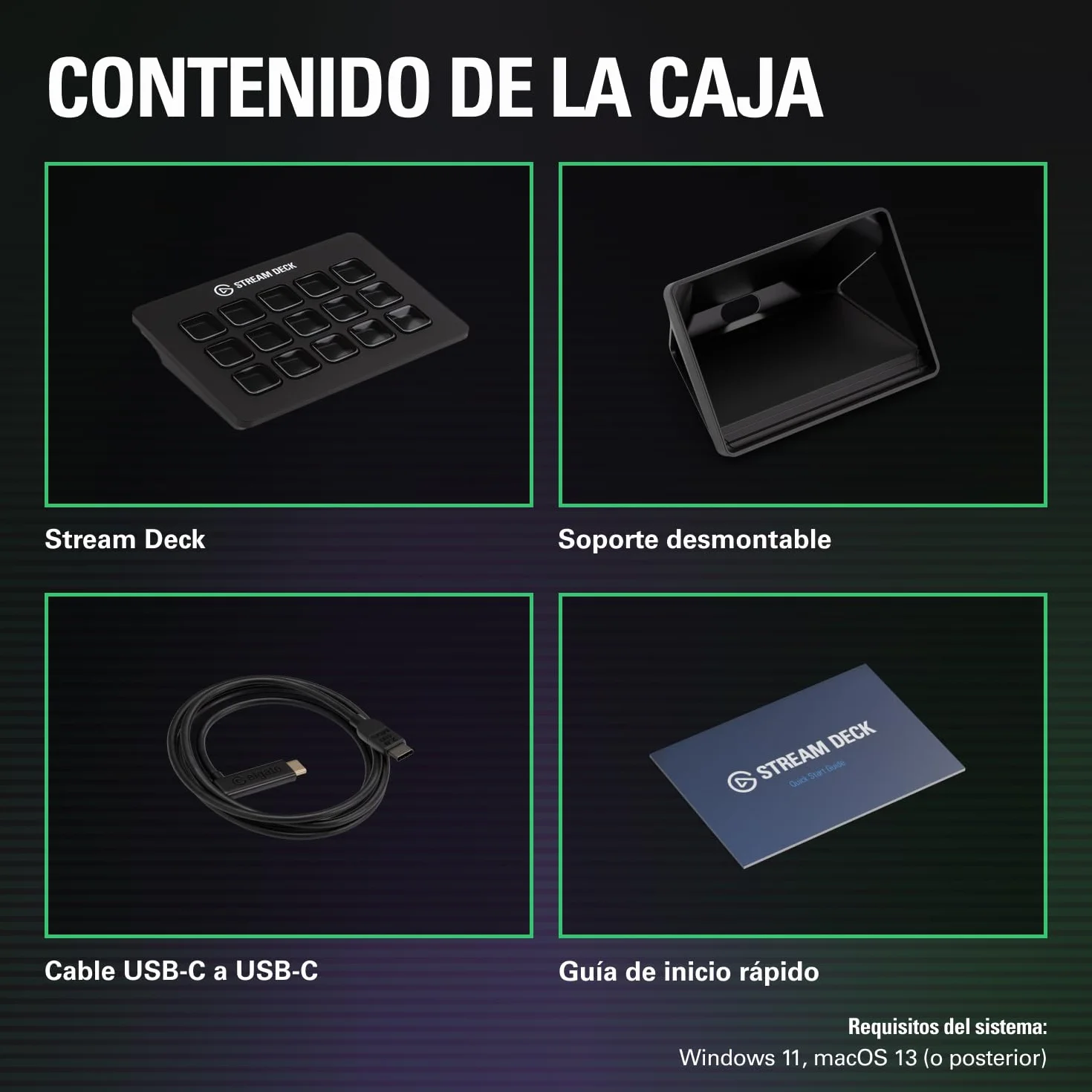 Elgato Stream Deck MK.2 Controlador de estudio 15 teclas macro OBS Twitch YouTube Mac PC