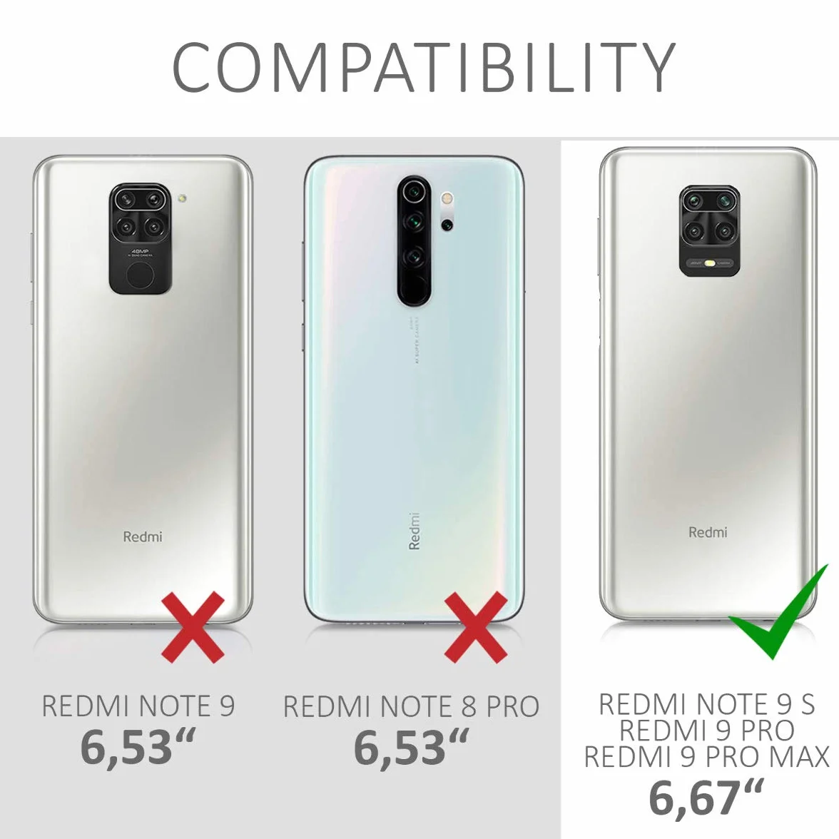kwmobile Funda Silicona TPU Compatible con Xiaomi Redmi Note 9S / 9 Pro / 9 Pro MAX Flores Cerezo cayendo Rosado Suave