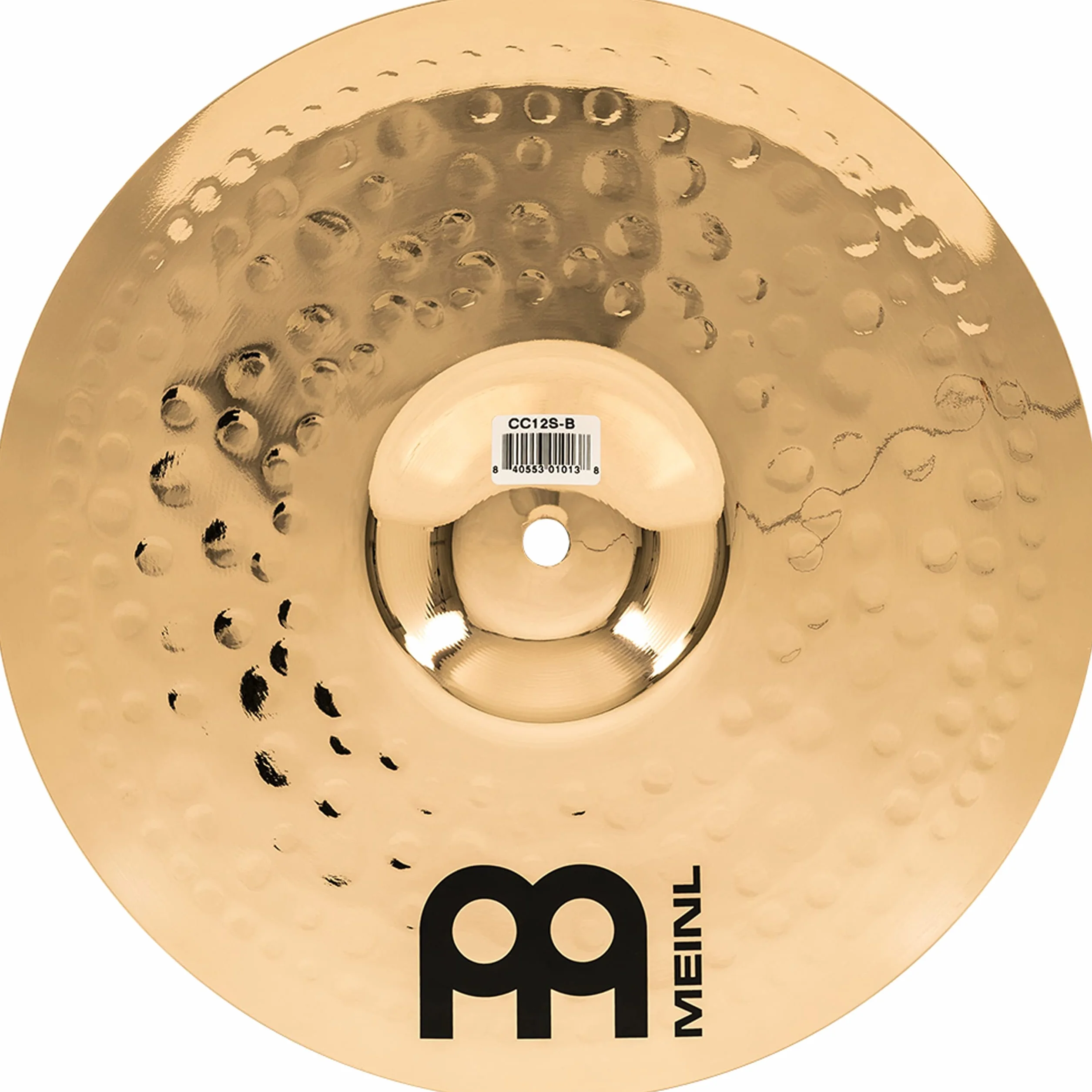 Meinl Cymbals Classics Custom Brilliant Plato Splash de 12 pulgadas (30,48cm) Platillos de Batería - Bronce B12, Acabado Brillante (CC12S-B)