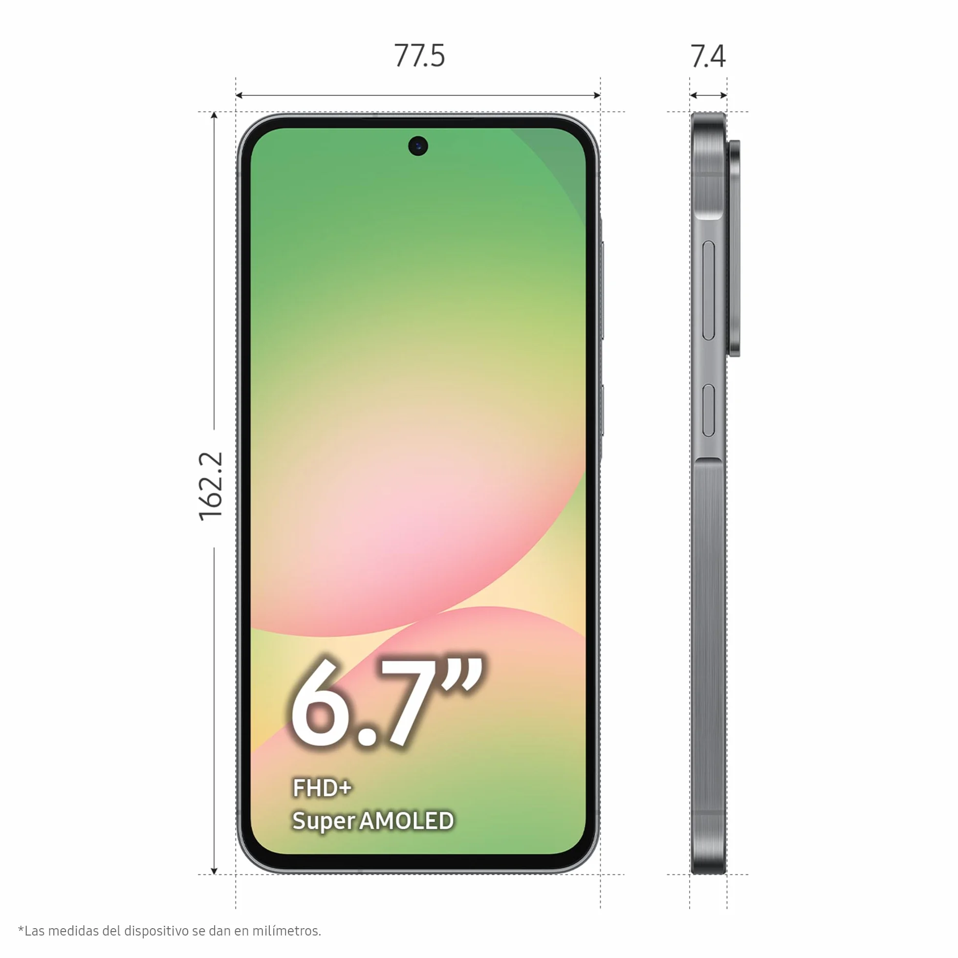 Samsung Galaxy A56 5G 256GB, Teléfono Móvil, 8GB RAM, 50MP Cámara, Negro, Garantía del Fabricante 3 Años + 1 Año Extra