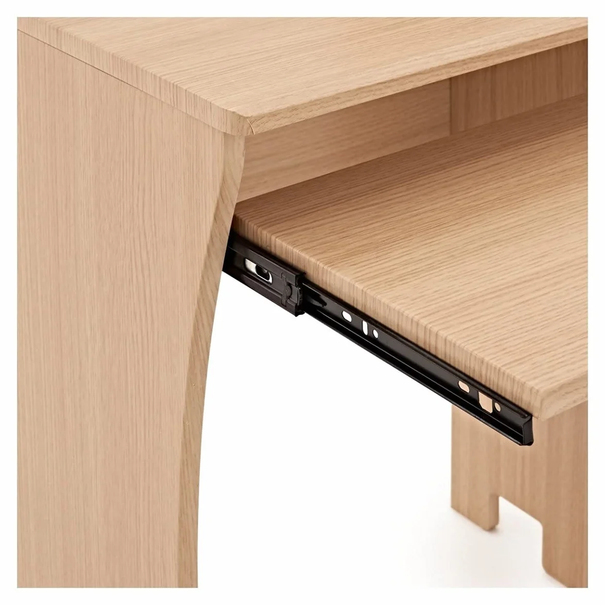 Escritorio de estudio en casa de 3 niveles - Muebles para audio y grabación profesional Natural