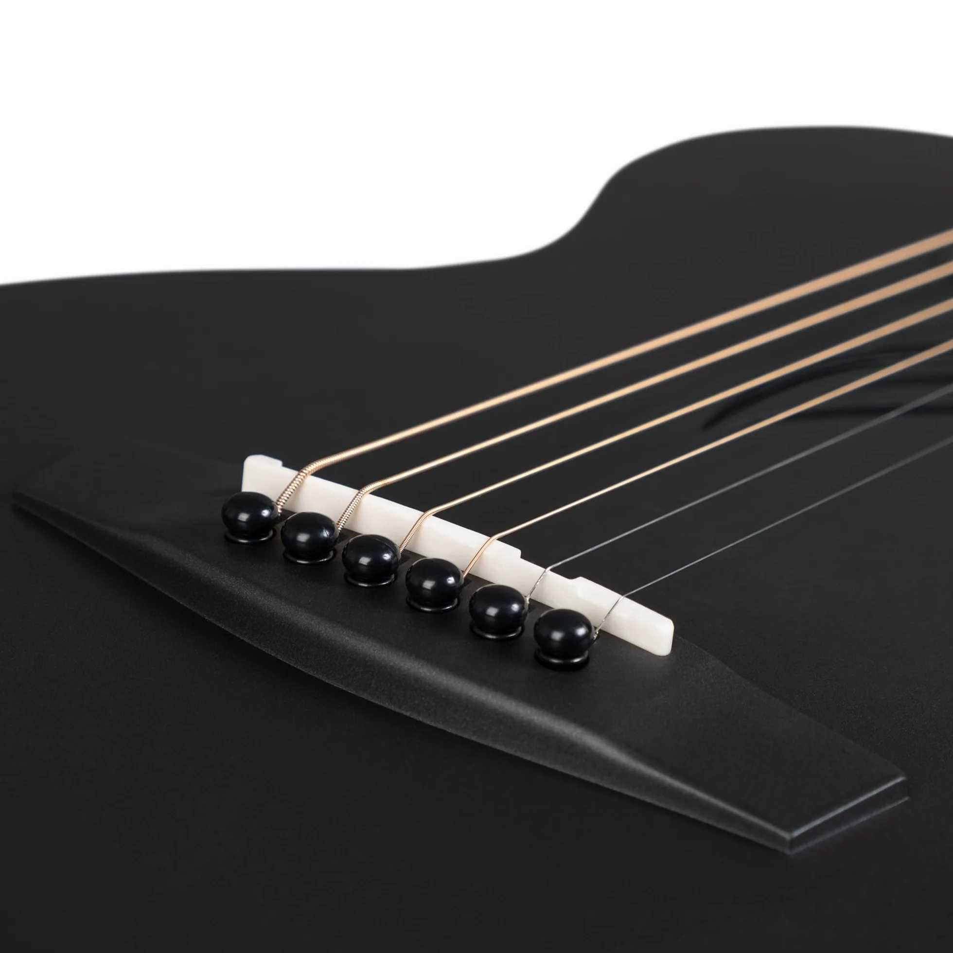 Cascha Guitarra acústica de fibra de carbono para principiantes, guitarra acústica para adultos, incluye funda, correa, paño de limpieza, púas y cuerdas de repuesto