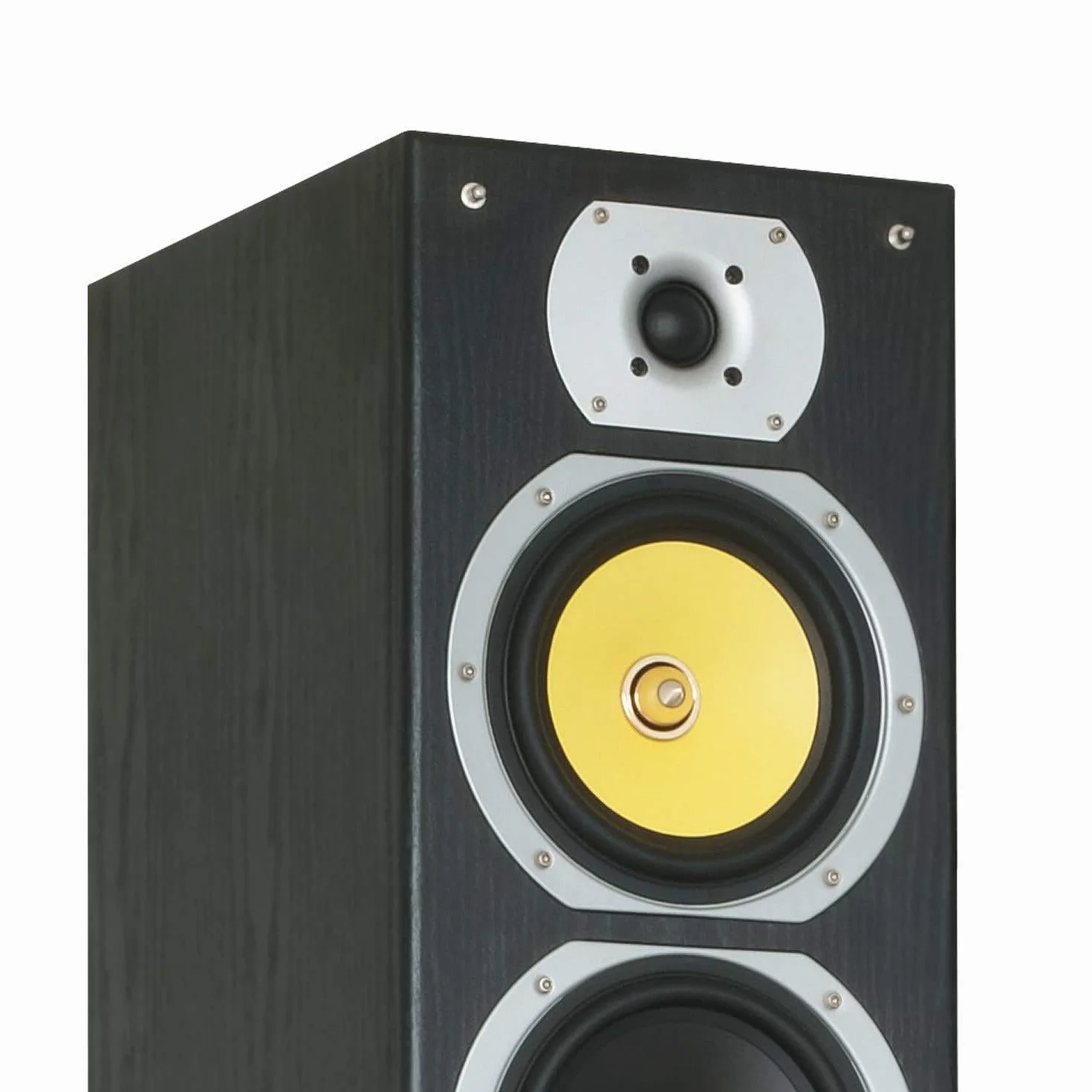 Fenton SHFT57b Altavoces de Suelo HiFi, 4 vías, 4 woofers 6.5", 600W, Sonido Envolvente, Cine en Casa, Negro