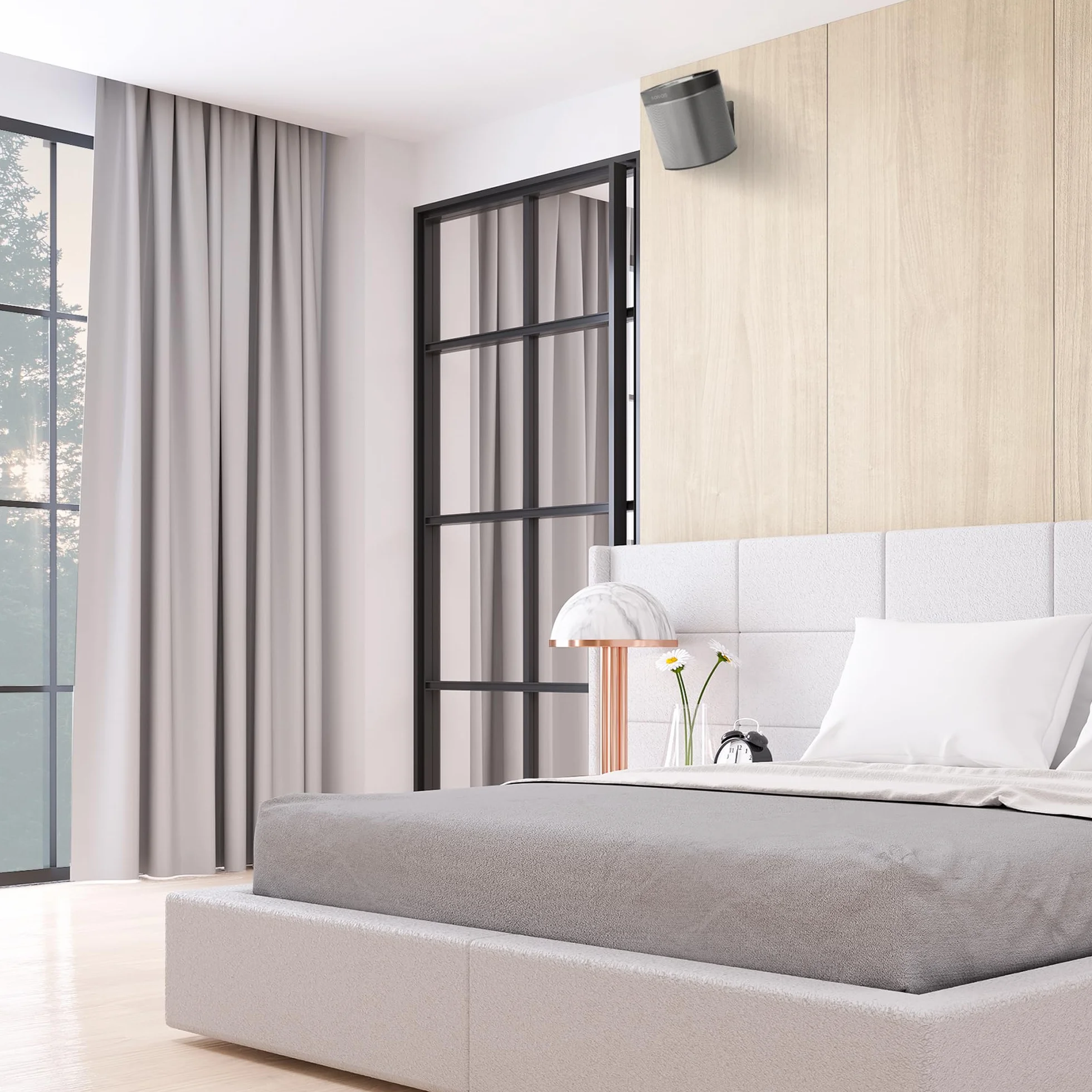 Soporte de Pared Sonos Play:1 Negro, Ajustable Giro e Inclinación