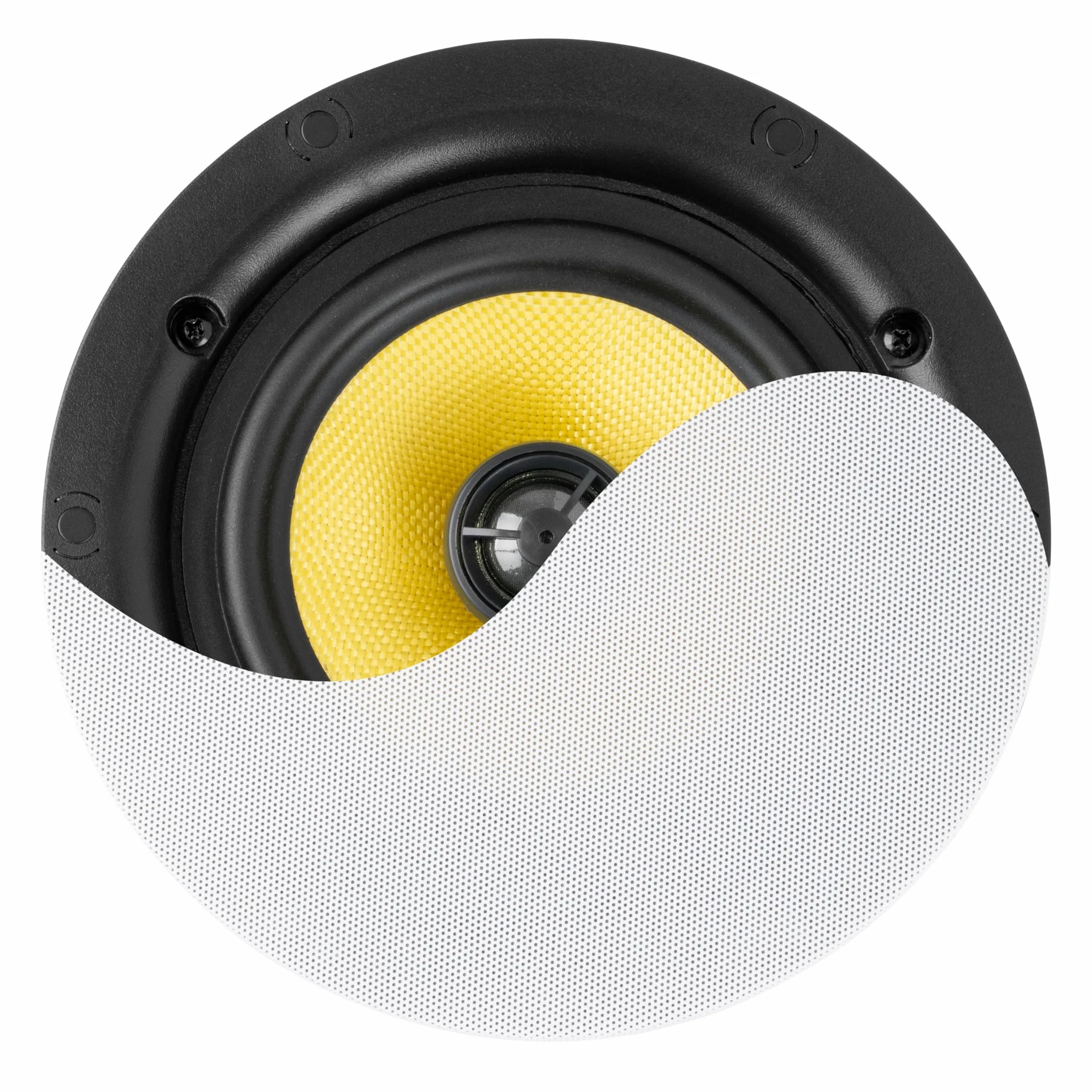 Power Dynamics KVCS6 Altavoz de Techo 6.5 Pulgadas 60W 8 Ohm 2 vías coaxial IP44 Blanco