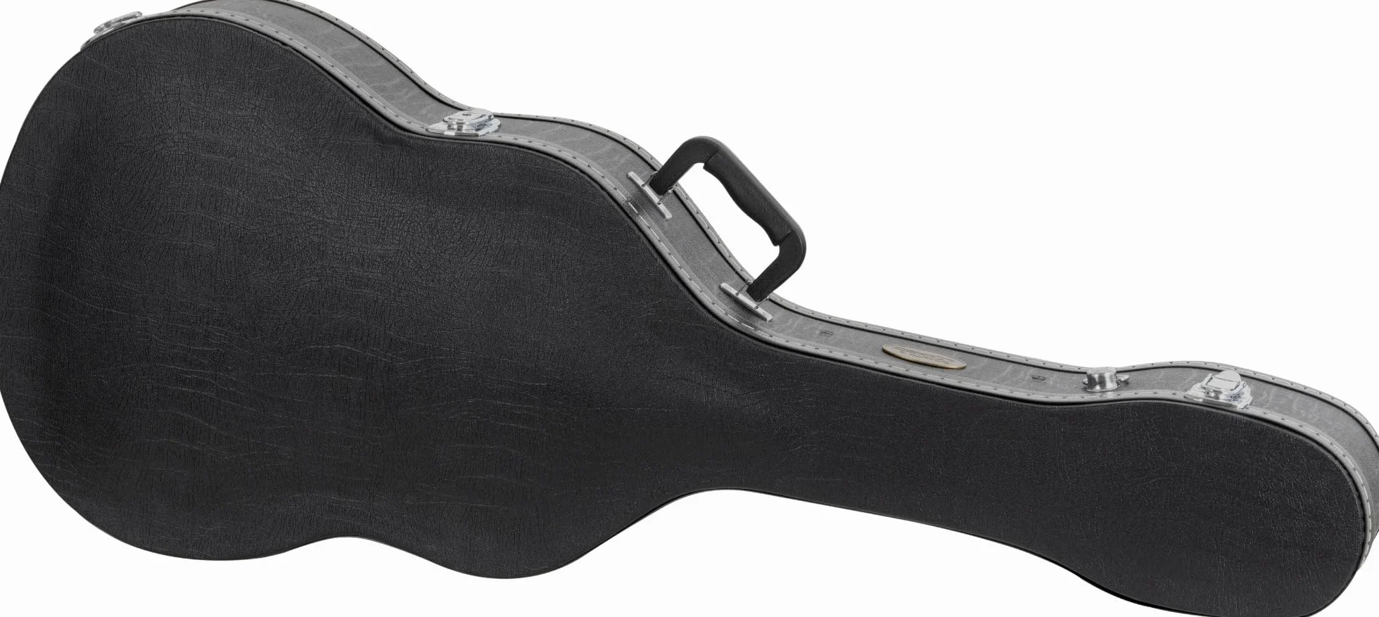 ROCKTILE Funda Deluxe para Guitarra Clásica - Funda Robusta para Guitarra Clásica Y De Concierto - Piel Sintética con Forro Interior Suave - Compartimento Integrado Y Asa - Cerrable - Negro