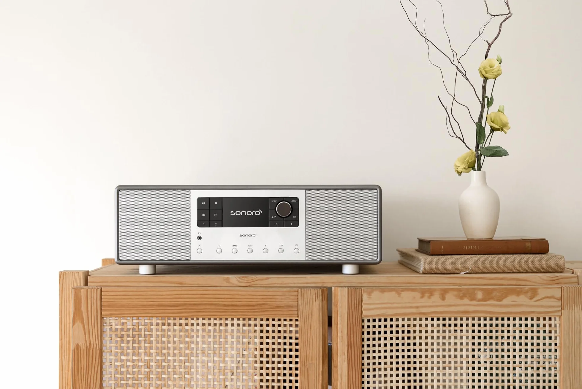 Sonoro Primus Stereo internetradio met DAB+, FM, Spotify en Bluetooth, mate graphite (HNSO31912BB)