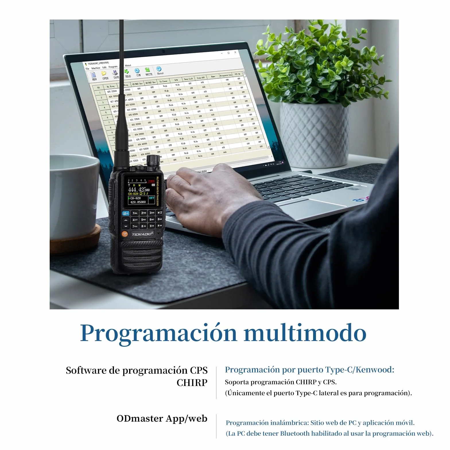 TIDRADIO TD-H3 Walkie Talkie Largo Alcance