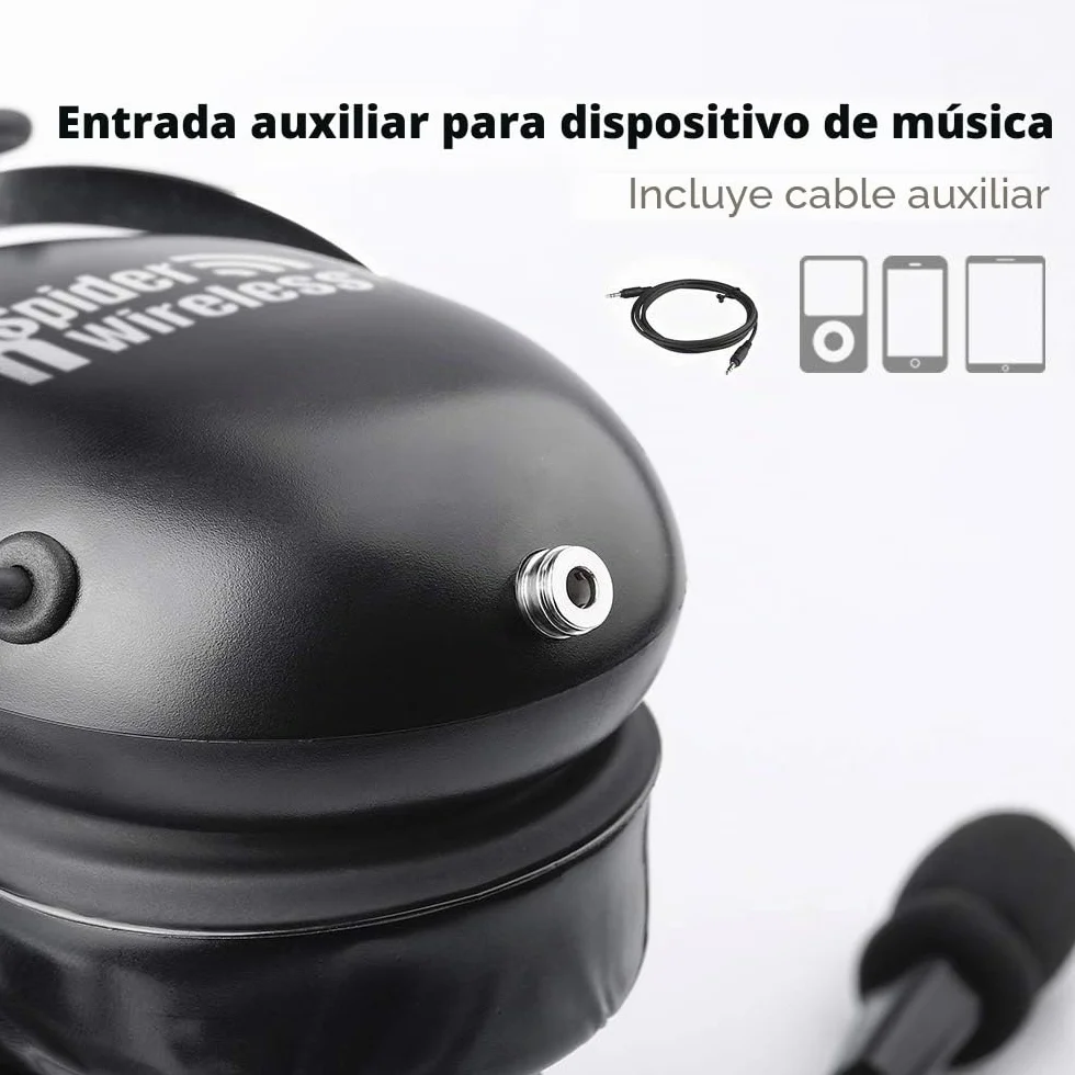 PNR Aviation Casco de Aviación para Pilotos con Reducción Pasiva de Ruido y Funda de Transporte