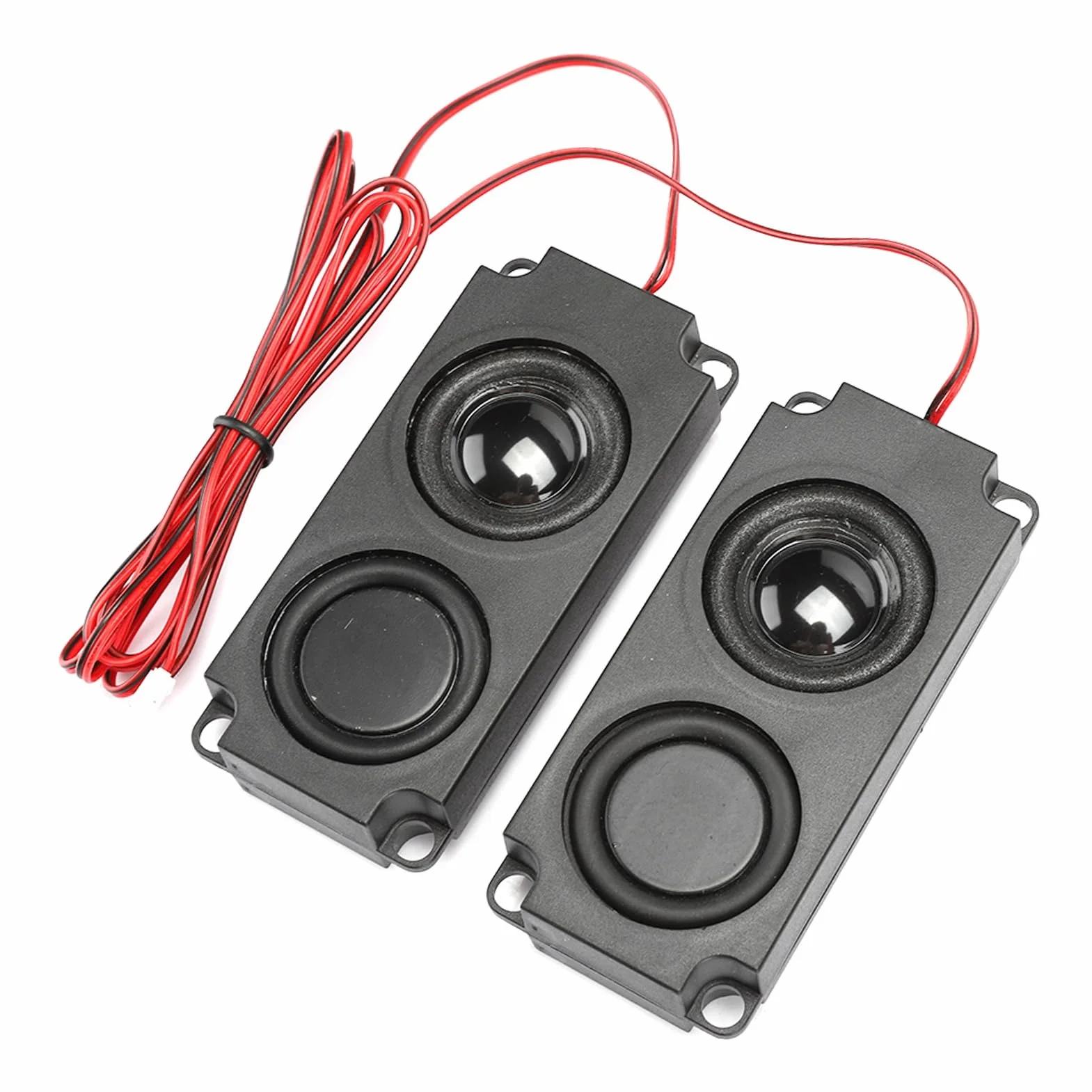 Naroote Mini Subwoofer, Mini Altavoz 8Ω 5W Portátil de Graves Pesados ​​cavidad de 40 Mm Altavoz Dual Magnético para Monitor de TV