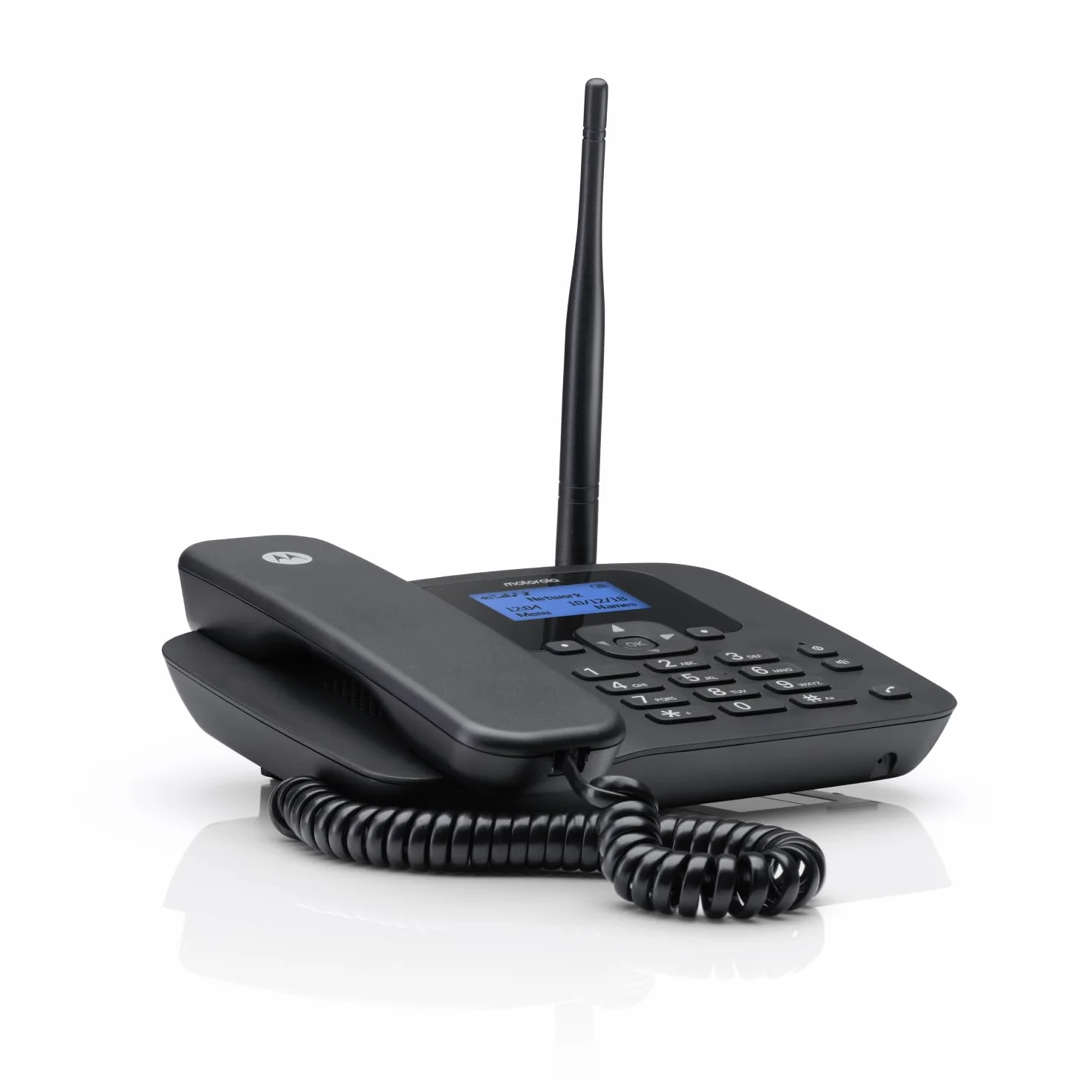 Motorola FW410L Teléfono Fijo Inalámbrico 4G WiFi Hotspot GSM Quad Band Manos Libres