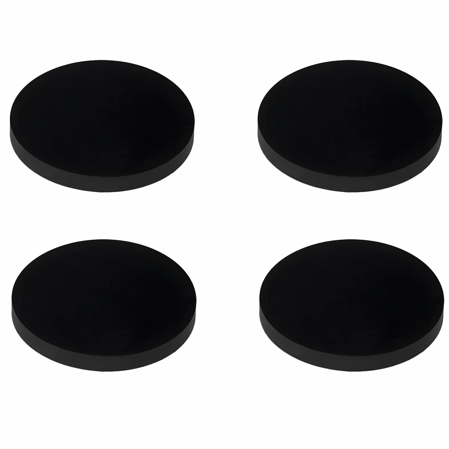 4 Pegatinas PDC de 30 Mm para Desactivar El Sensor de Aparcamiento Cubierta de Goma de 3 Mm de Grosor
