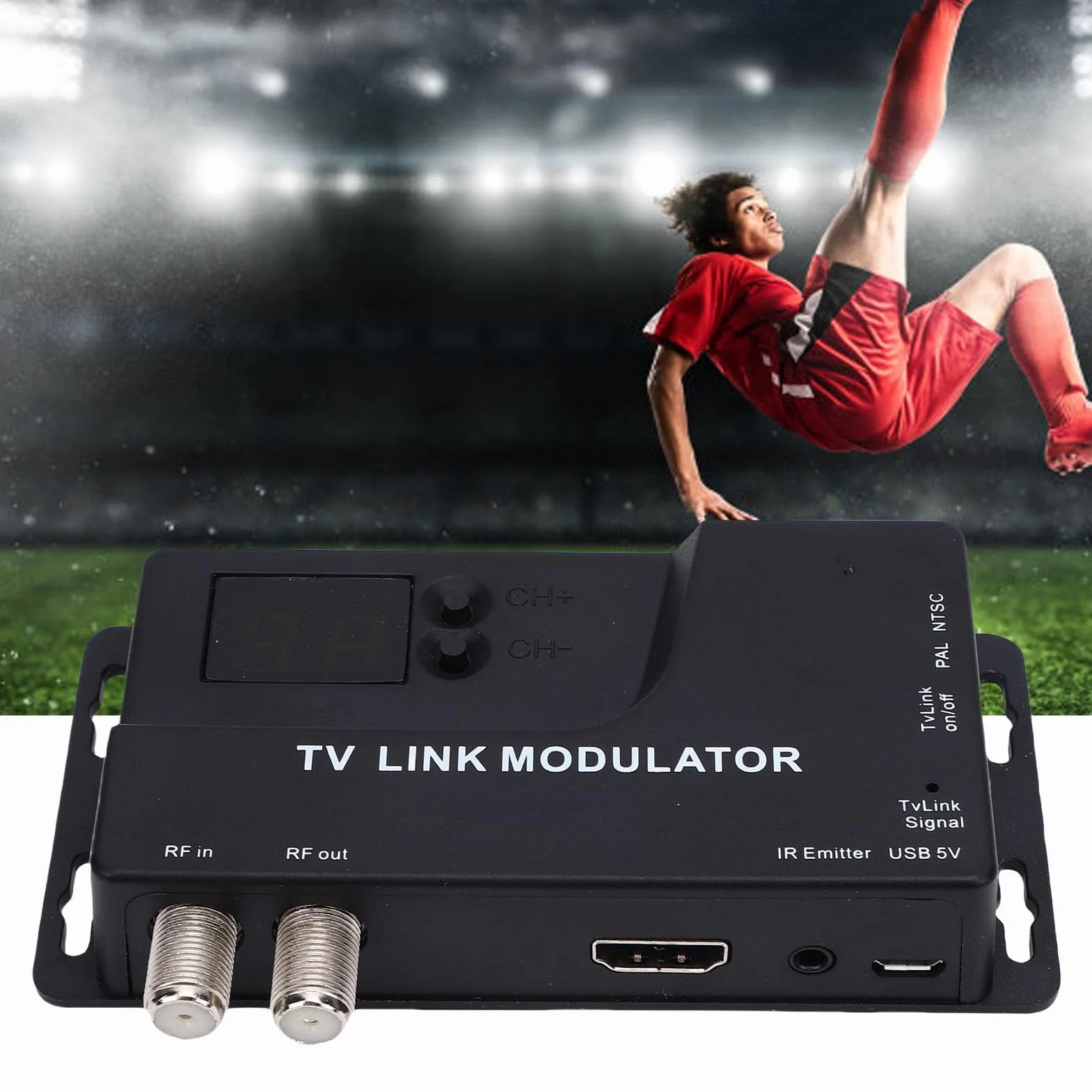 Modulador HDMI a RF, Convertidor HDMI a Coaxial 1080P, Modulador de TV NTSC/PAL VHF UHF para Televisores Antiguos, Decodificador, Consola de Juegos, Transferencia de Señal de