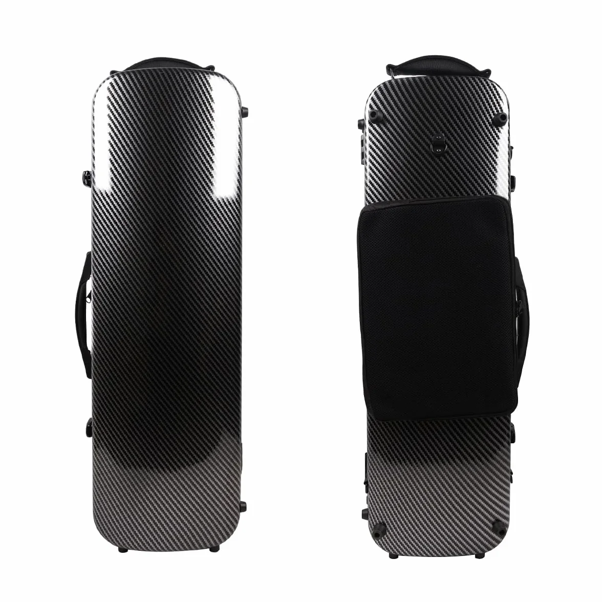 Yinfente Advance - Estuche para violín 4/4 de Fibra de Carbono con Correa Trasera, Agarre Fuerte, fácil de Transportar