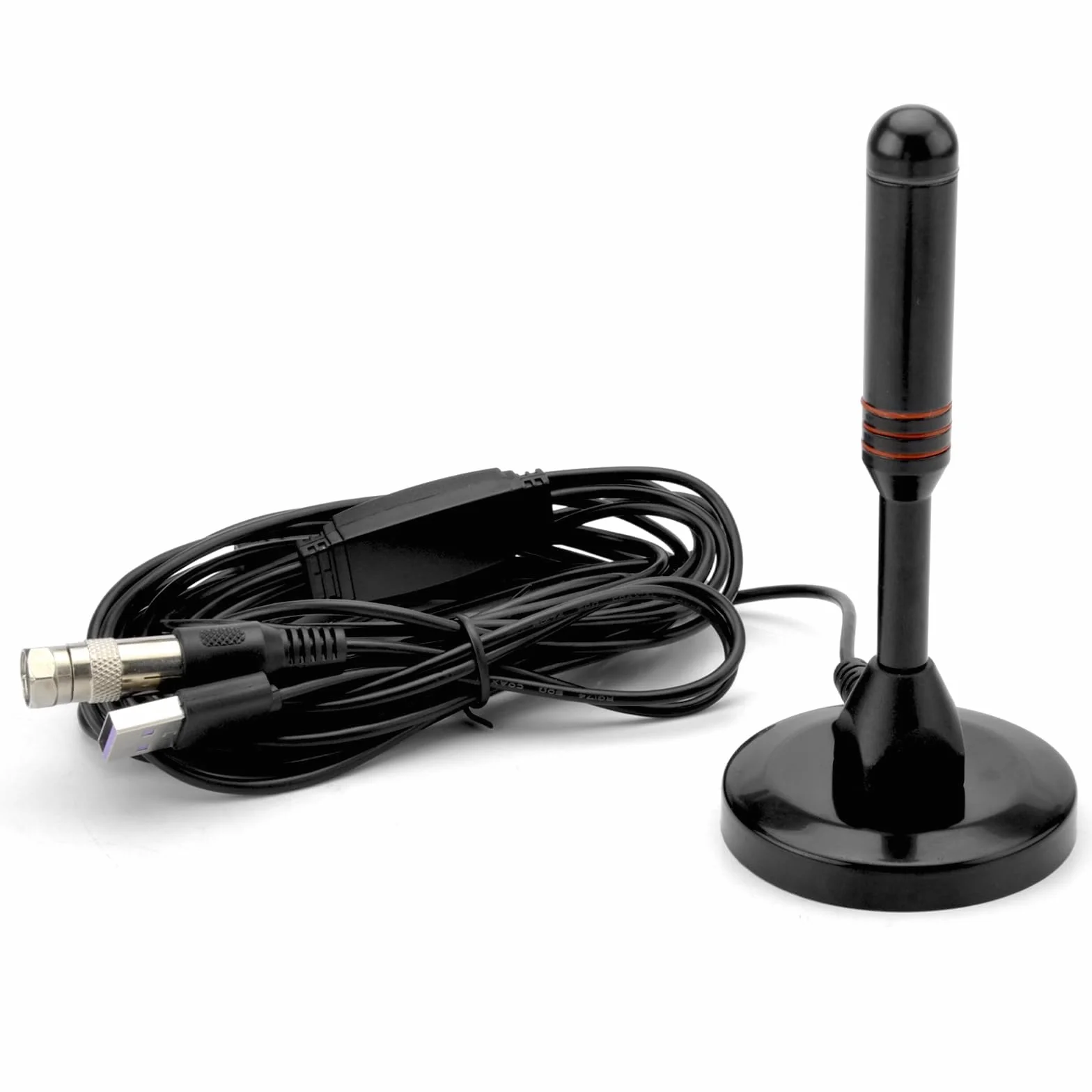 Antena DVB-T2 Interior 360° 5m Cable 4K HD