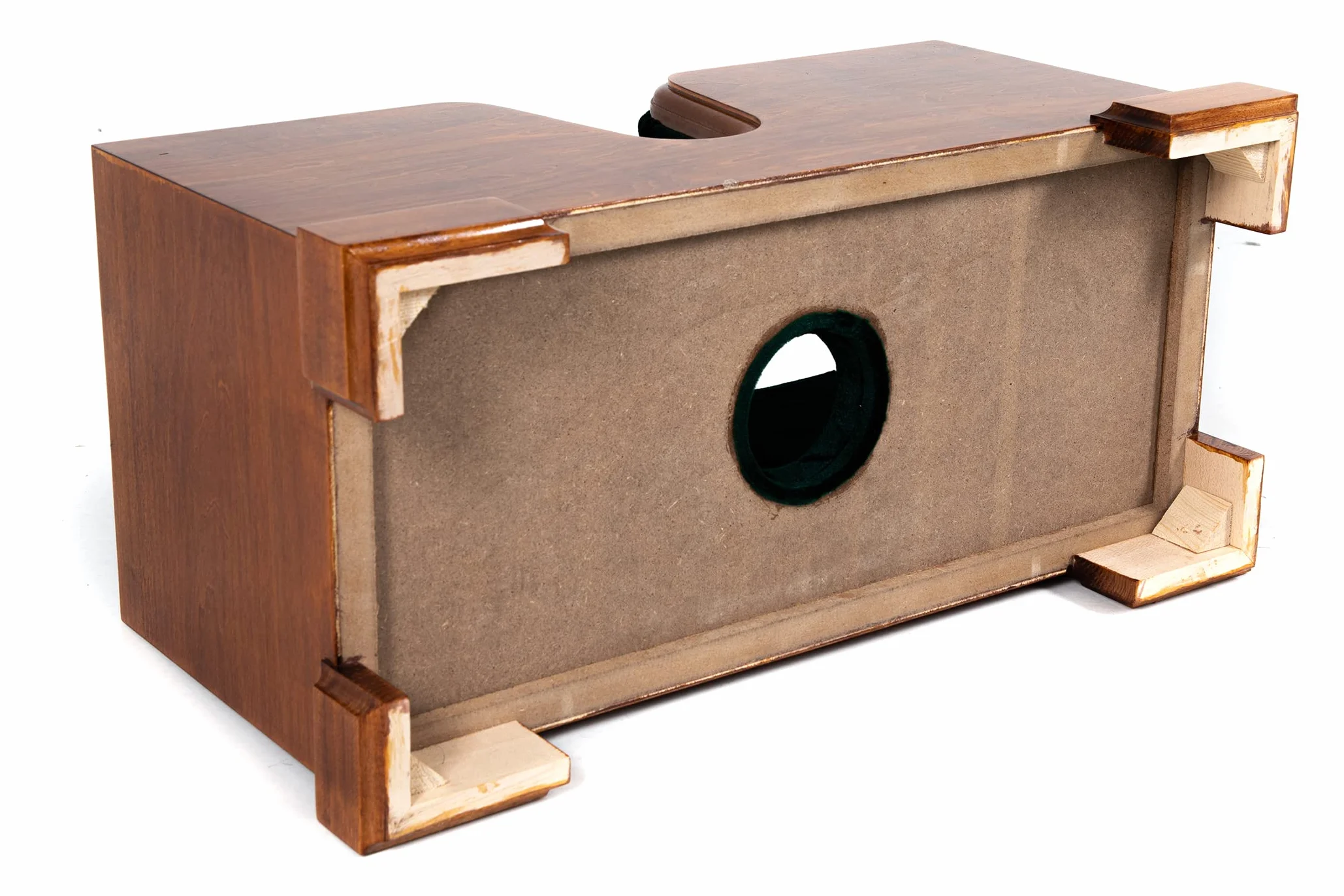 GEWA Soporte para violonchelo de madera - Para todos los tamaños de violonchelo - Revestimiento de terciopelo - Con huecos para pica y arco