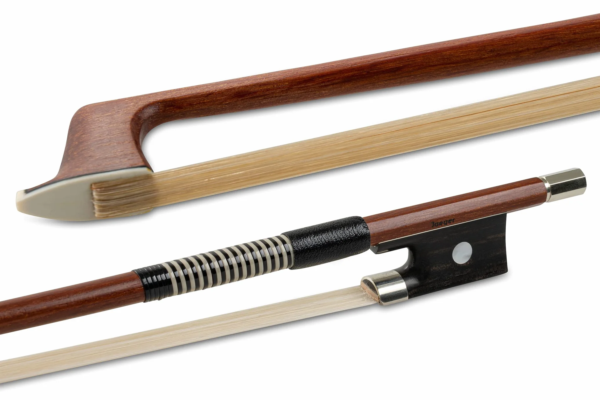Arco de violín GEWA Massaranduba Student 4/4 pelo natural, vara redonda rana de ébano con cazoleta pequeña