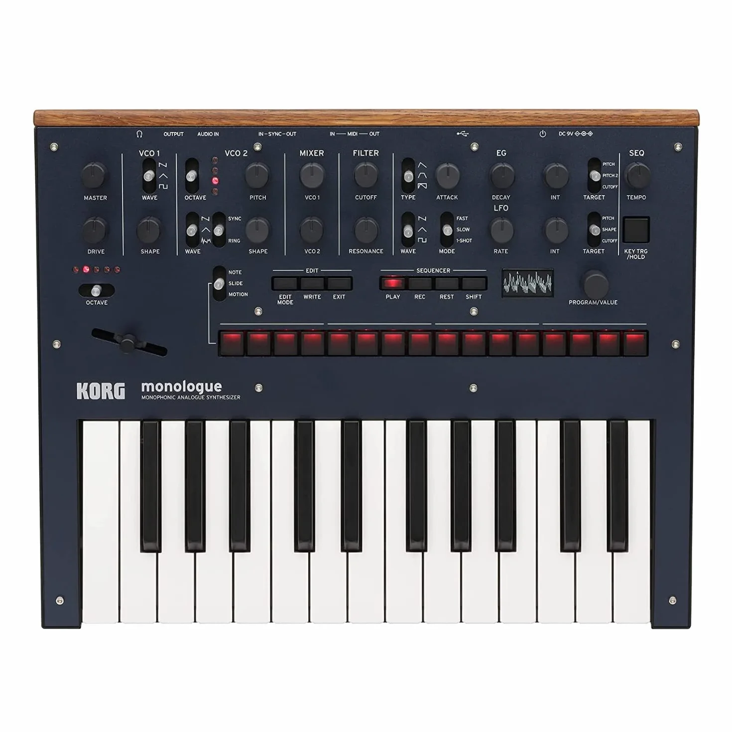 Sintetizador analógico KORG Monologue Azul