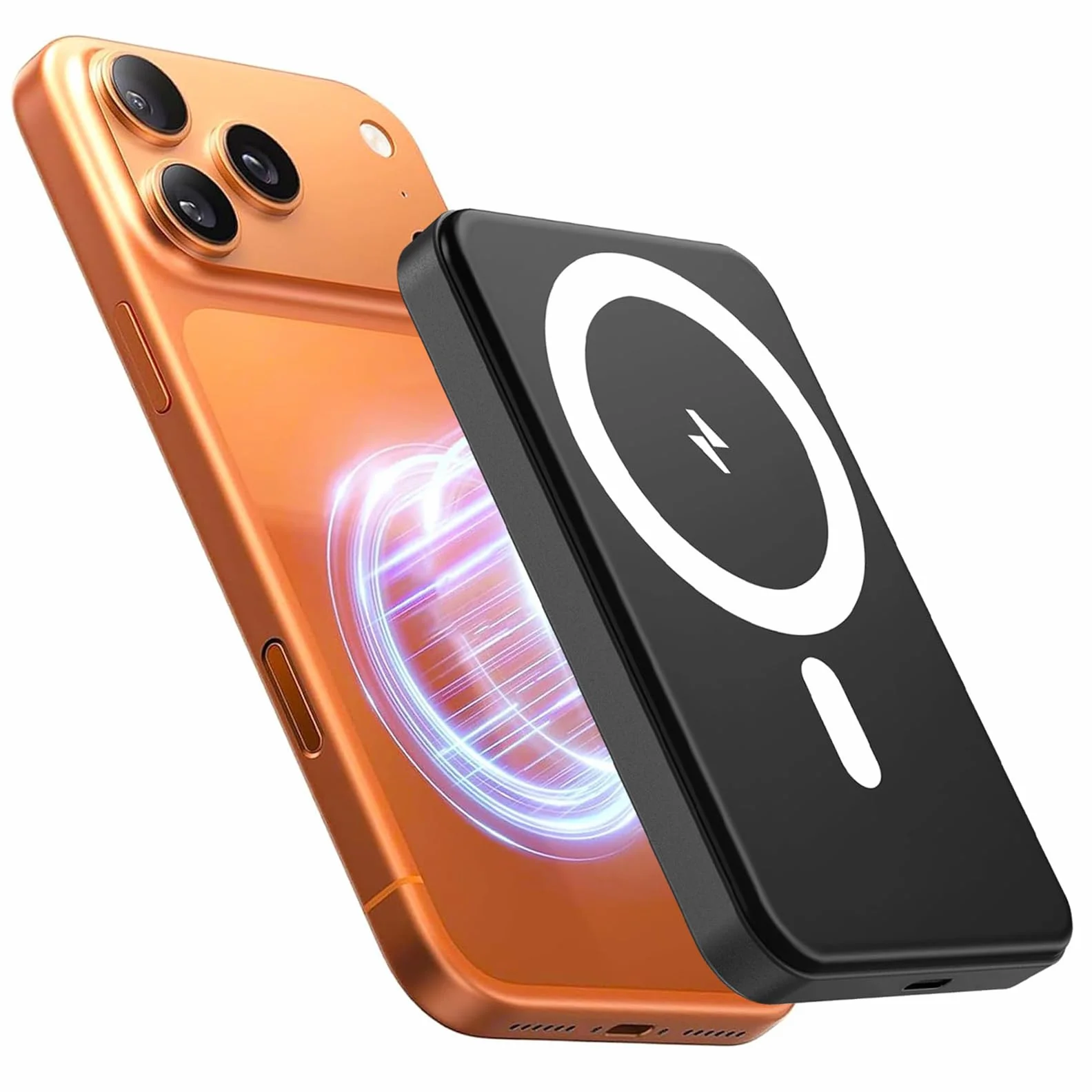 Inalámbrico Power Bank, Magnético Batería Externa 10000mAh para iPhone, Cargador Inalámbrico 20W Cargador Carga Rápida, Bateria Portatil Powerbank para iPhone 17 16 15 14 13 Pro MAX Samsung Android