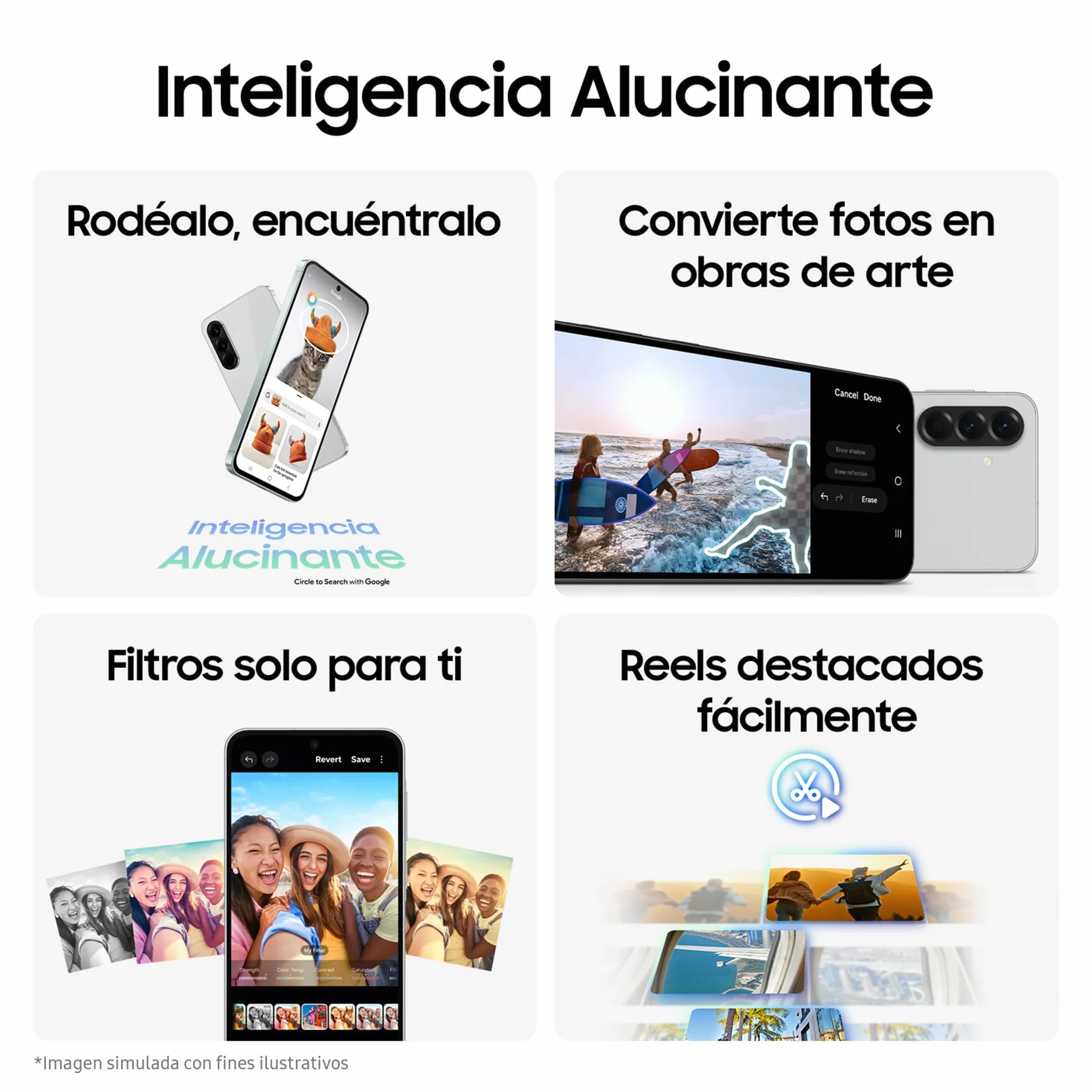 Samsung Galaxy A56 5G 256GB, Teléfono Móvil, 8GB RAM, 50MP Cámara, Negro, Garantía del Fabricante 3 Años + 1 Año Extra