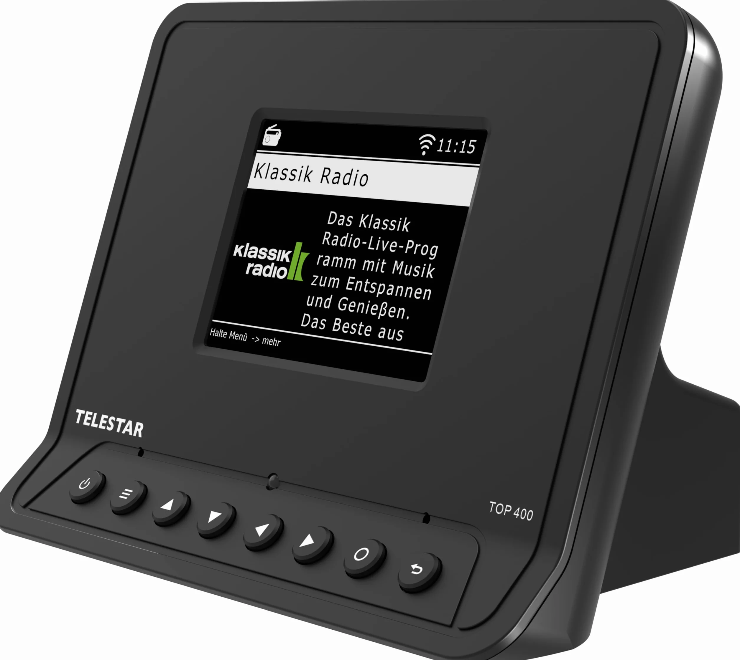 TELESTAR Top 400 – Adaptador HiFi para actualizar Equipos HiFi – Negro | Radio por Internet, DAB+, streaming, Bluetooth audio y transmisión, grabación USB, modo hotel y nocturno
