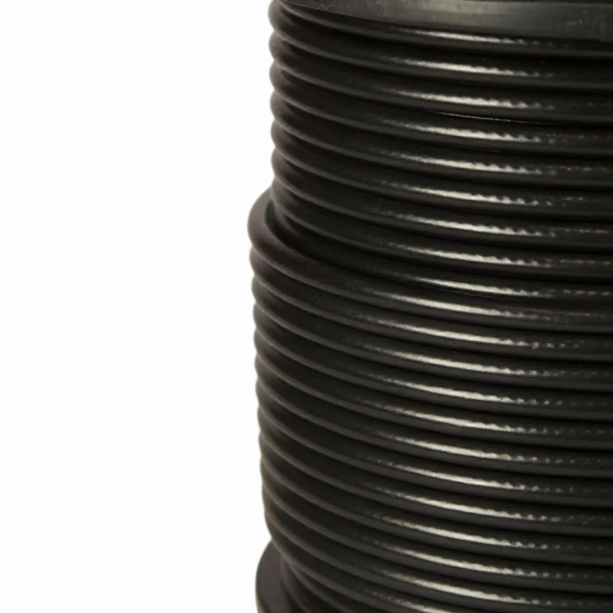 Cable coaxial BASIC negro 50m 135dB 4 veces apantallado CCS para antena TV satélite 10x enchufe F