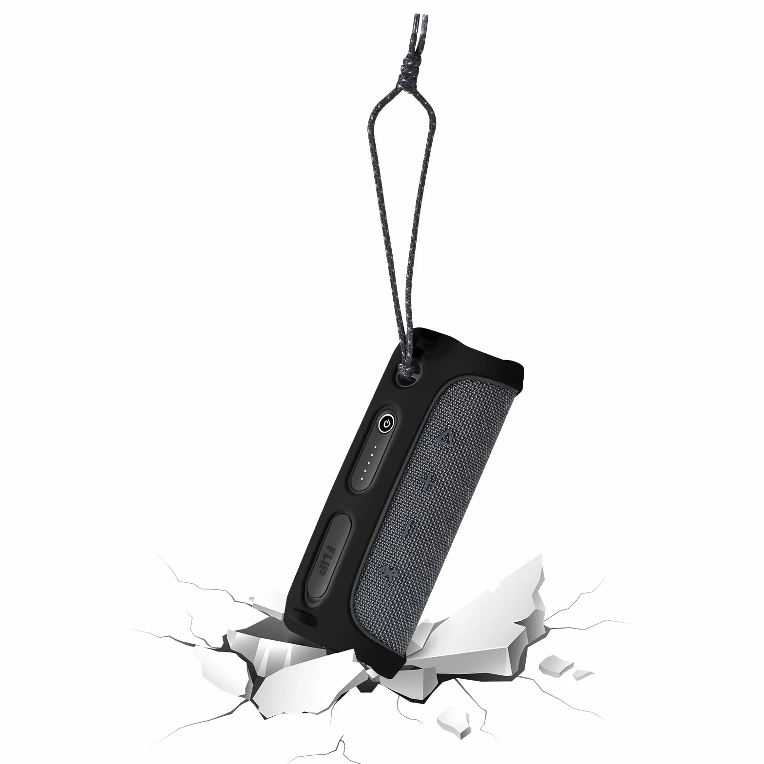Fundas y Carcasas para JBL Flip Essential 2 Altavoces portátiles Bluetooth, Funda de Silicona Flip Essential 2 Funda Protectora portátil para Viaje (Negro)