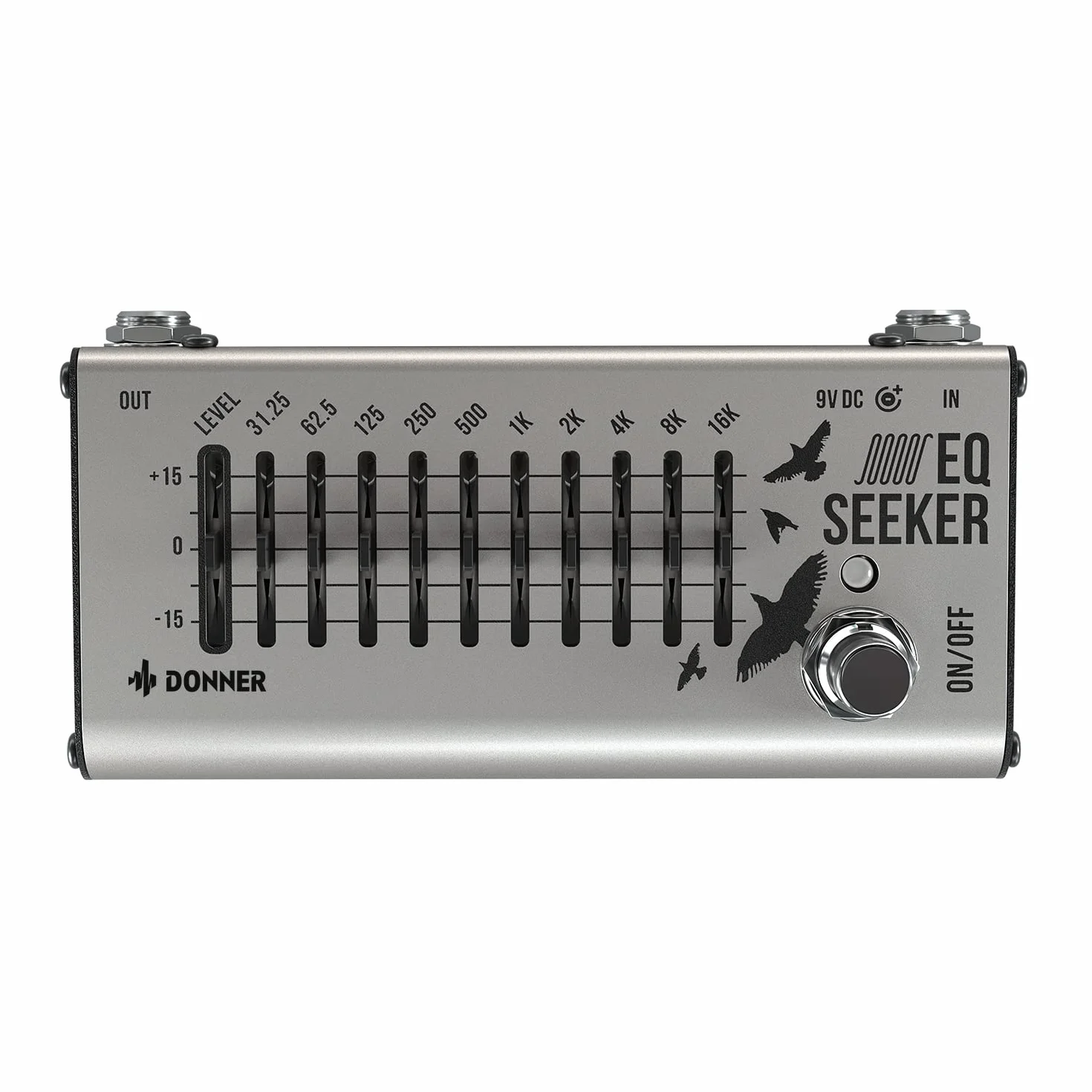 Pedal EQ Donner, ecualizador de 10 bandas, EQ Seeker para guitarra y bajo, true bypass