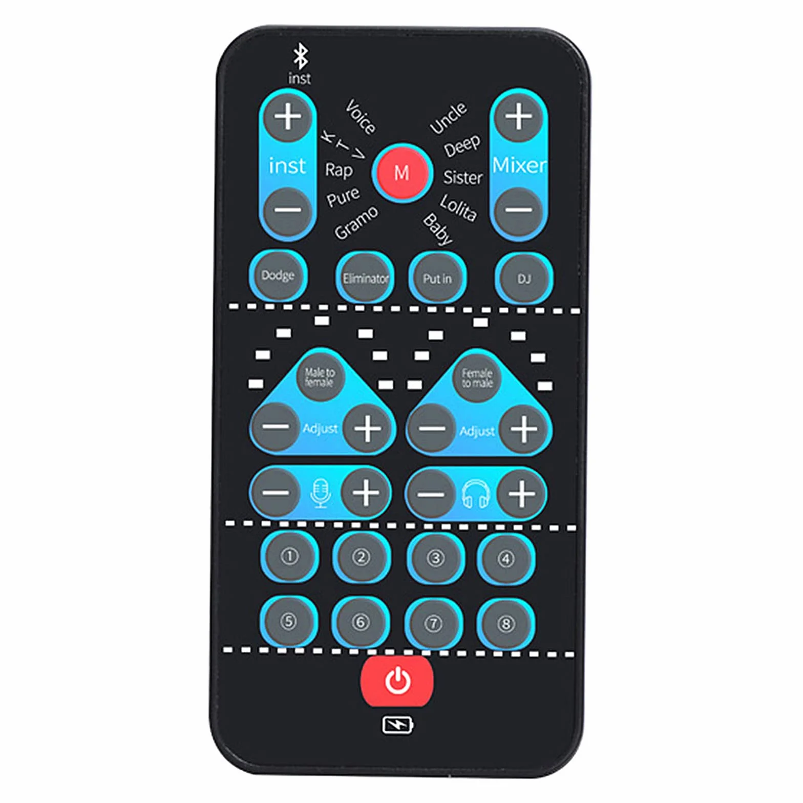 Cambiador de voz, mini dispositivo cambiador de voz, tarjeta de sonido portátil, juego de equipo de grabación multifunción, 8 efectos de sonido, Plug and Play, para computadoras, teléfonos y