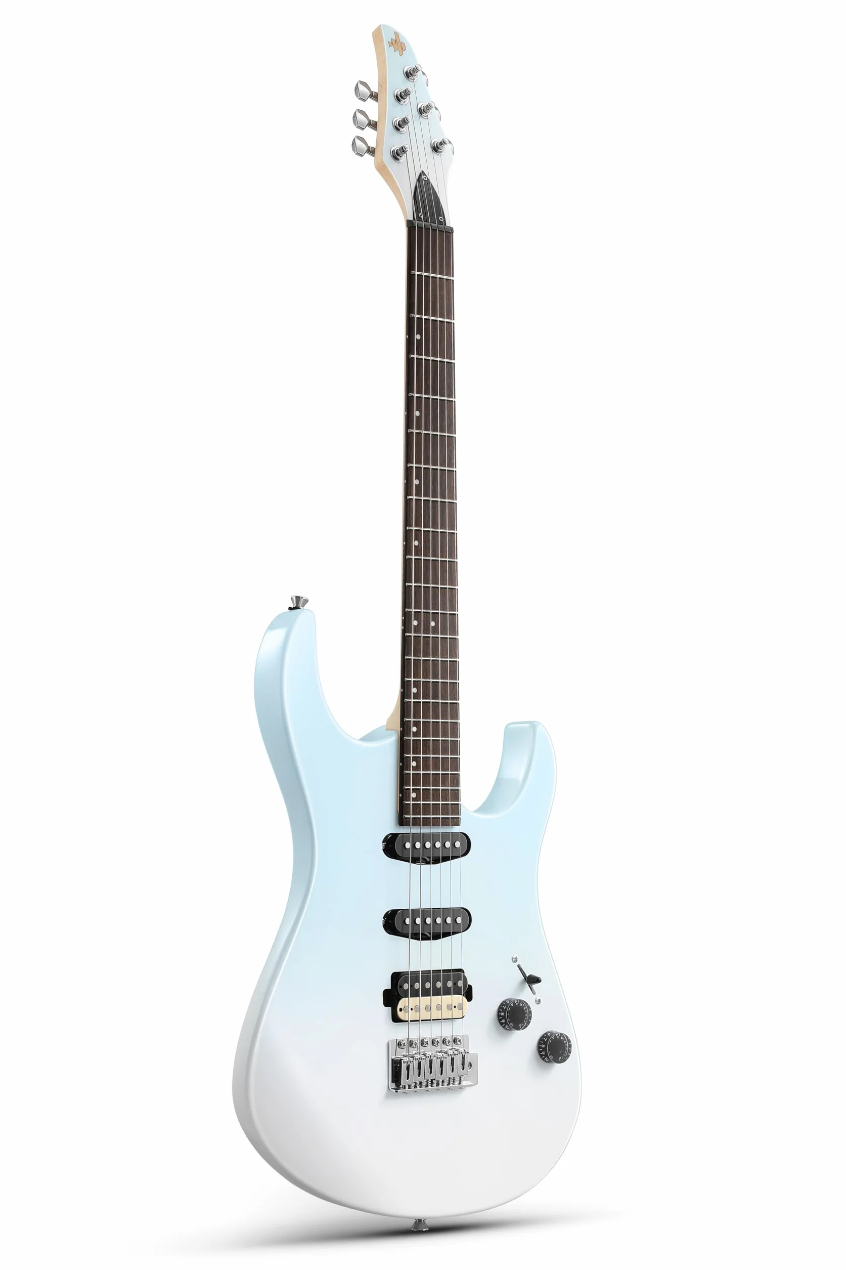 Donner DMT-66 39 Inch Guitarra Eléctrica de Tamaño Completo para Principiantes, Kit de Guitarra Eléctrica con Funda Azul Degradado