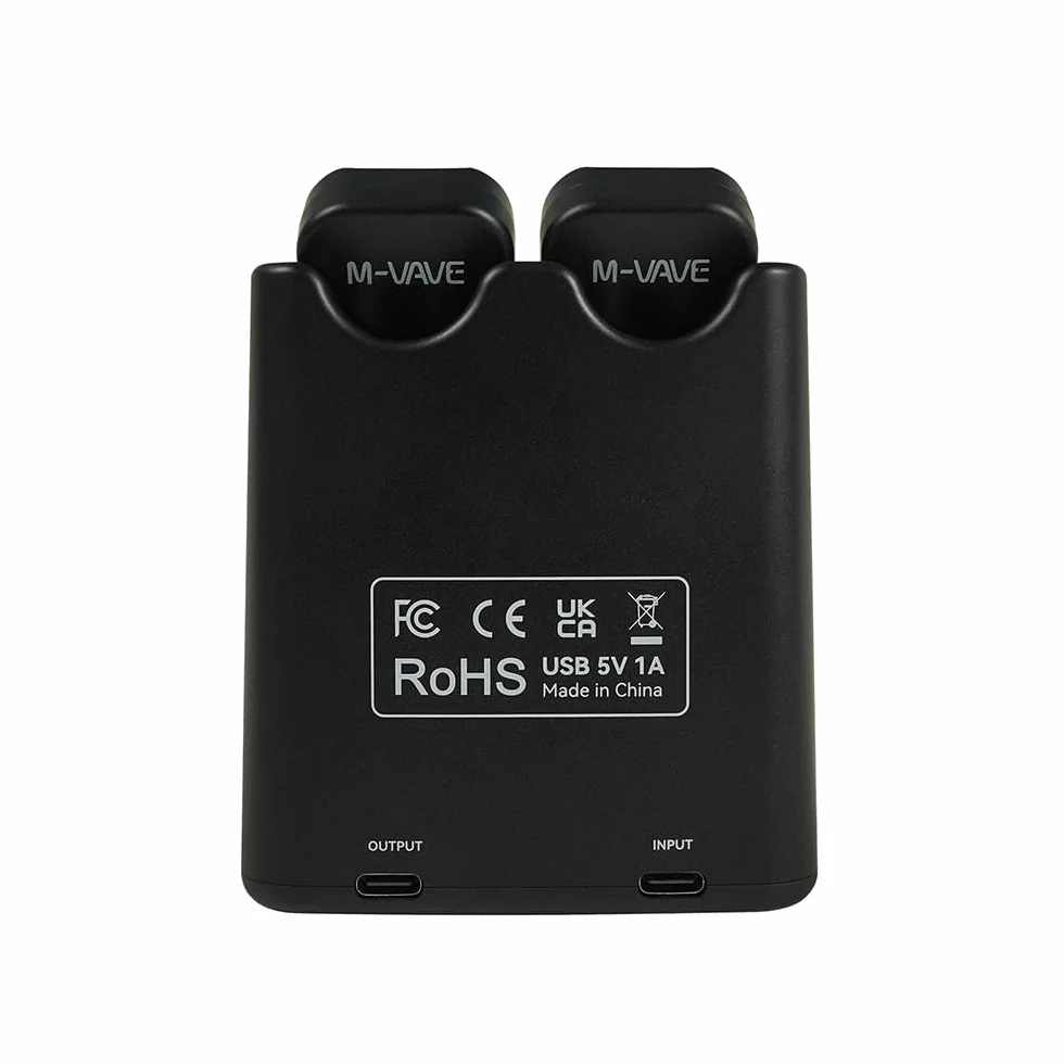 Sistema inalámbrico para guitarra M-Vave SWS11 de 5.8 GHz: Transmisor y receptor digital para guitarra y bajo eléctricos