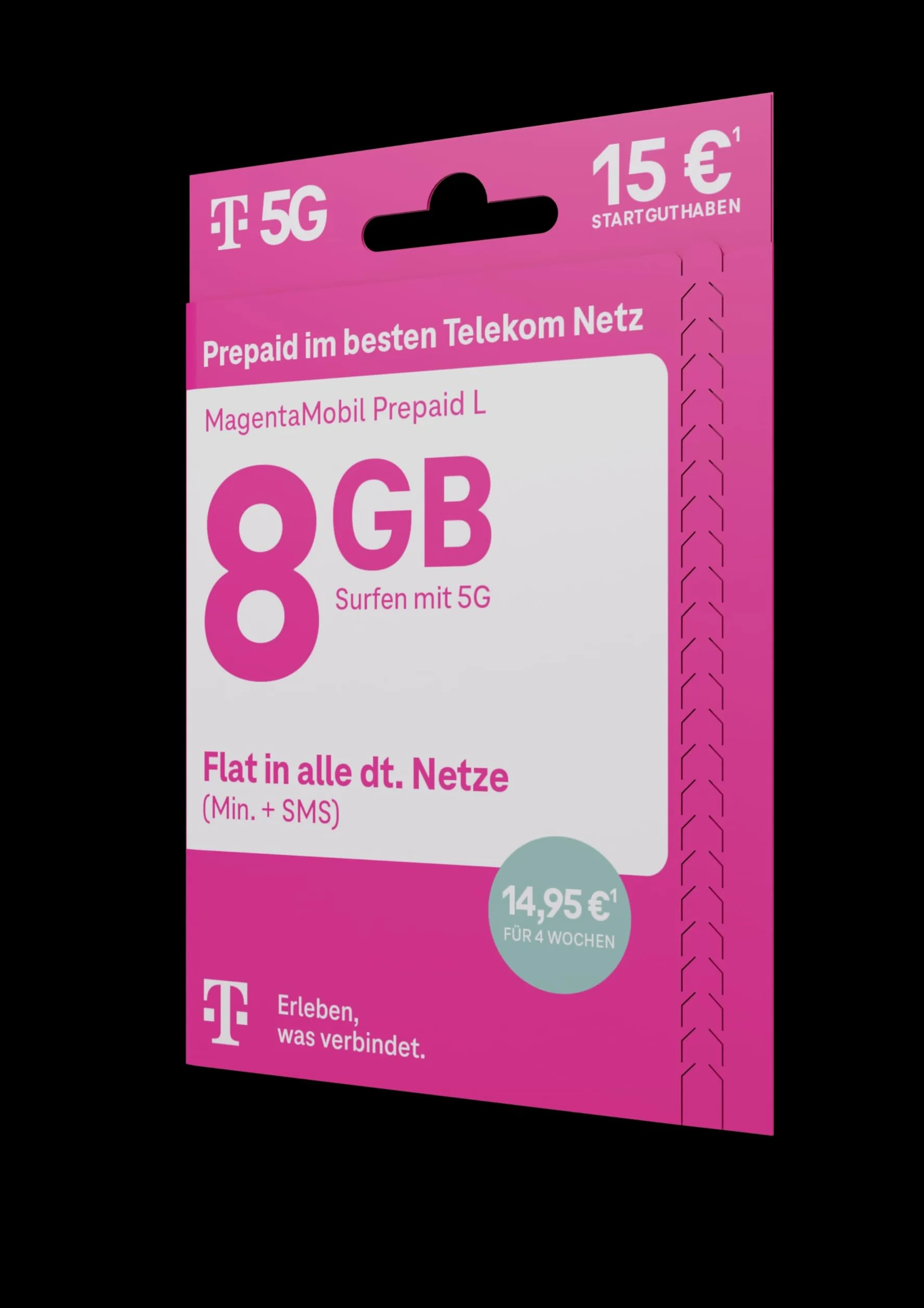 Telekom MagentaMobil Prepaid L 8GB Tarjeta SIM sin Contrato Allnet Flat 5G/LTE MAX Hotspot Flat