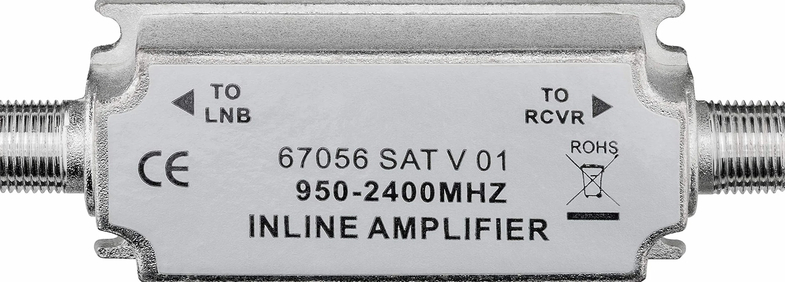 Wentronic 67056 - Amplificador de señal para equipos por satélite (acero inoxidable)