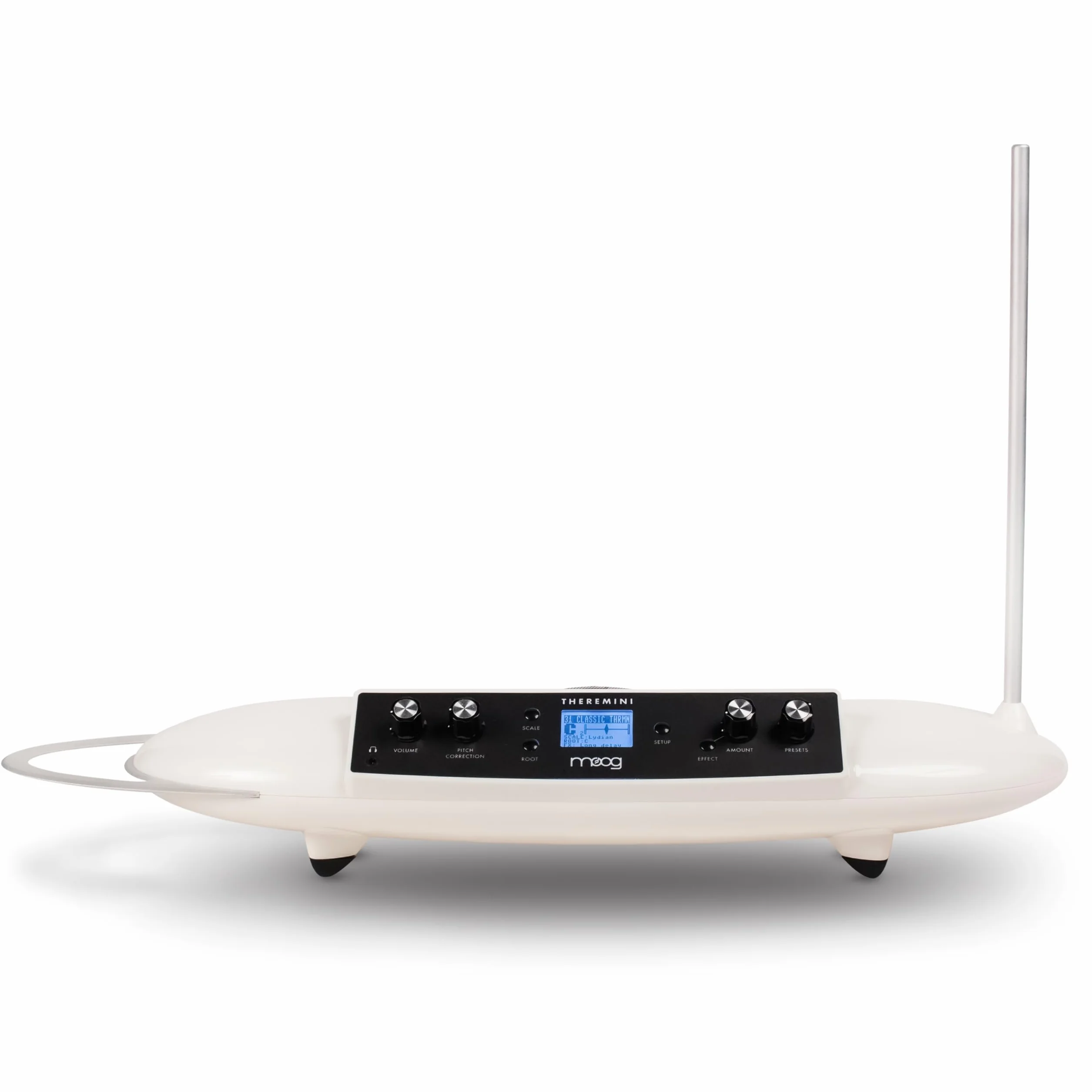 MOOG Theremini - Theremin con Corrección de Tono, Salida CV, Afinador y Altavoz, Motor de Sonido de Sintetizador AniMOOG con 32 Presets y Pantalla LCD