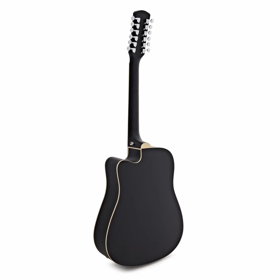 Guitarra Electroacústica Dreadnought de 12 Cuerdas de Gear4music Negro