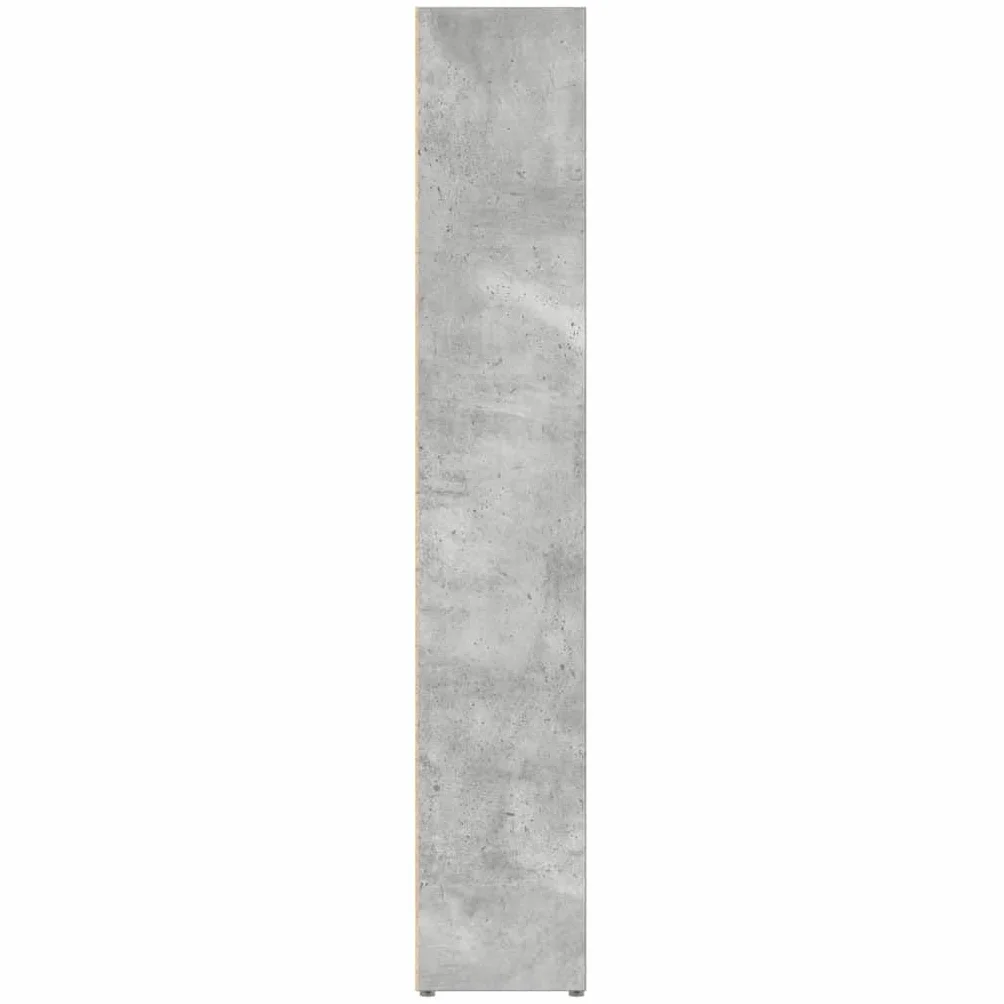 vidaXL 2X Estantería de CDs Armario Estante de Pie Almacenamiento Almacenaje Mueble Libros Práctico Decorativo Casa Hogar Gris Hormigón Contrachapada