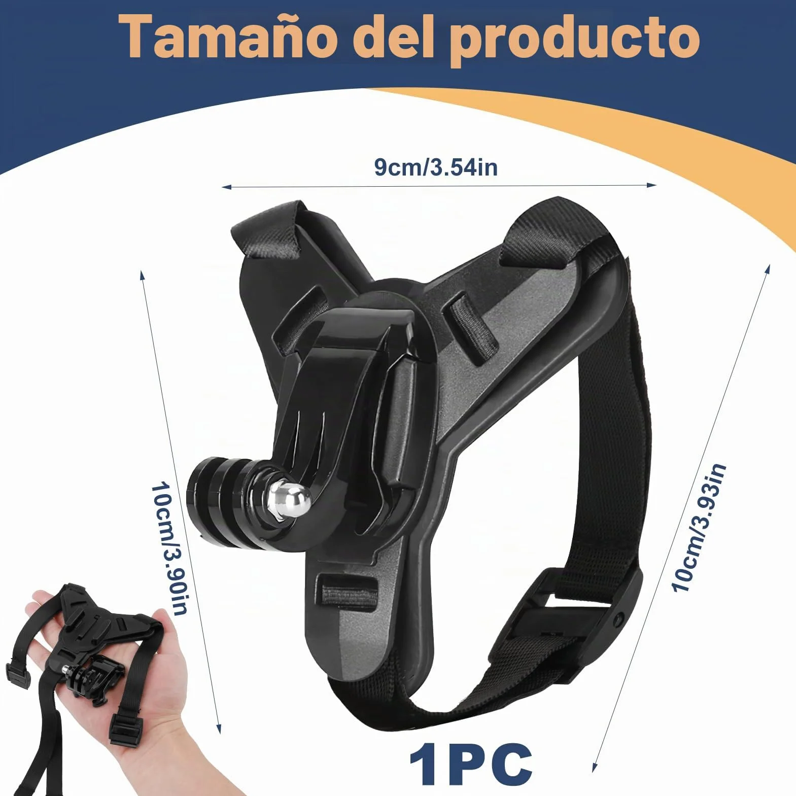 Soporte Casco de Moto Mento para GoPro Hero 13 12 11 10 9 8 7 6 5 para dji OSMO Action 5 Pro 4/3 para Soporte de Cámara de Gancho J Session Cámara de Acción Accesorios Silicona Antideslizante